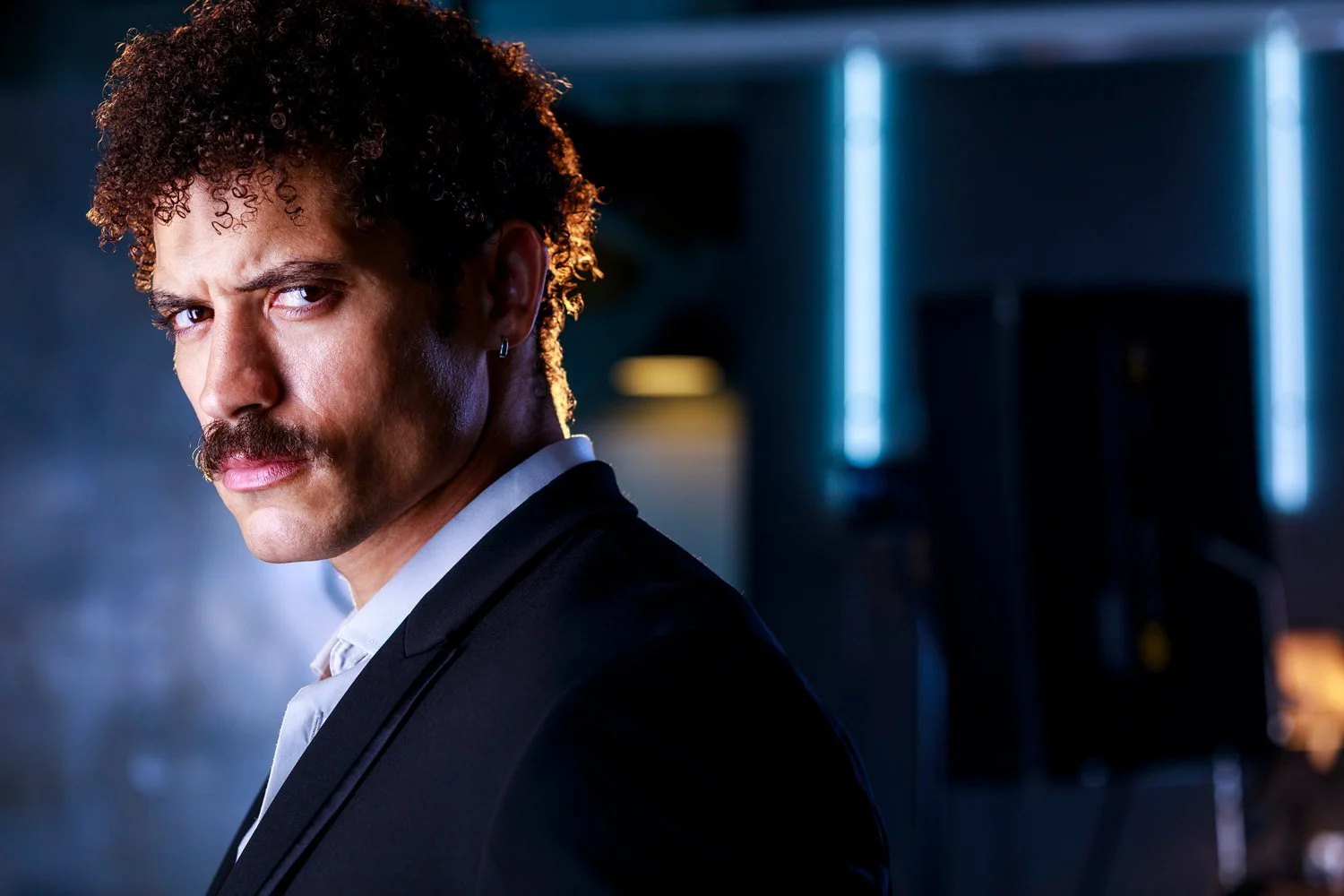 cinematic theatrical actor headshot - Los Angeles actor Matt Wimbush. Edgy theatrical headshot.
