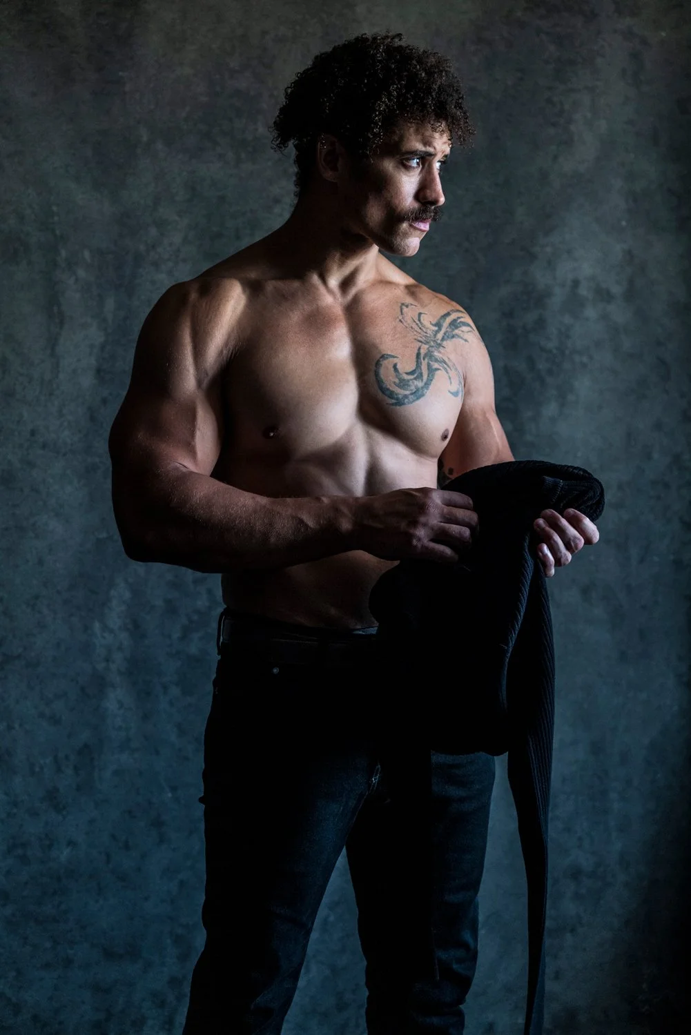 cinematic theatrical actor headshot - Los Angeles actor Matt Wimbush. Edgy theatrical headshot.
