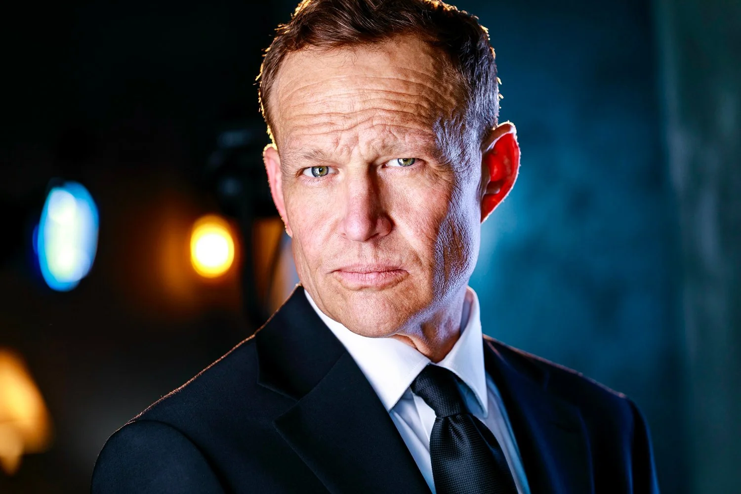 cinematic actors headshot - Hollywood actor Thomas Rini. Edgy headshot.