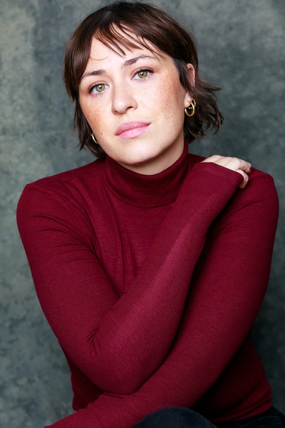 cinematic theatrical actors headshot - Hollywood actress Caitrin Walsh. Edgy theatrical headshot. Stasi Photography