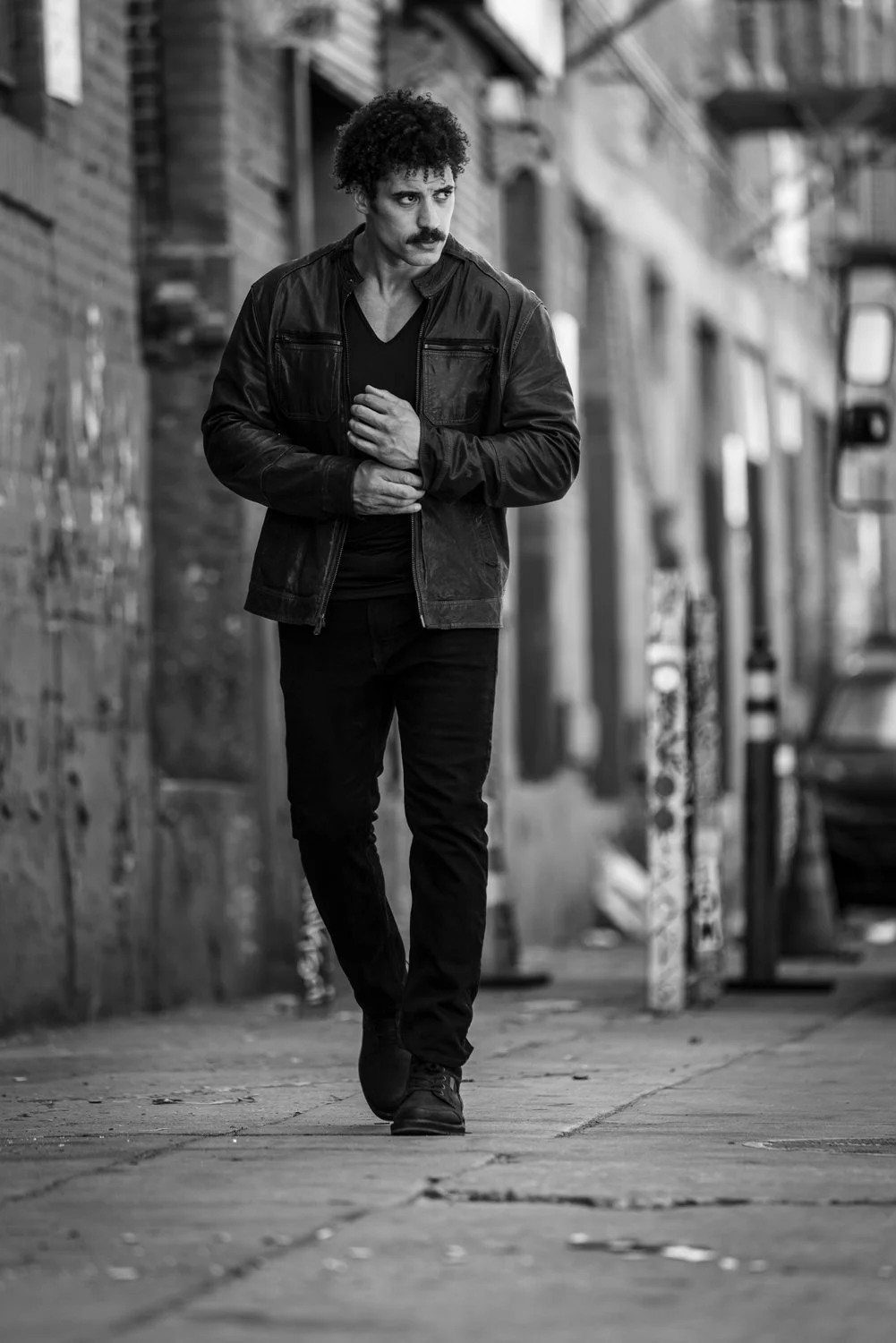 cinematic theatrical actor headshot - Los Angeles actor Matt Wimbush. Edgy theatrical headshot.
