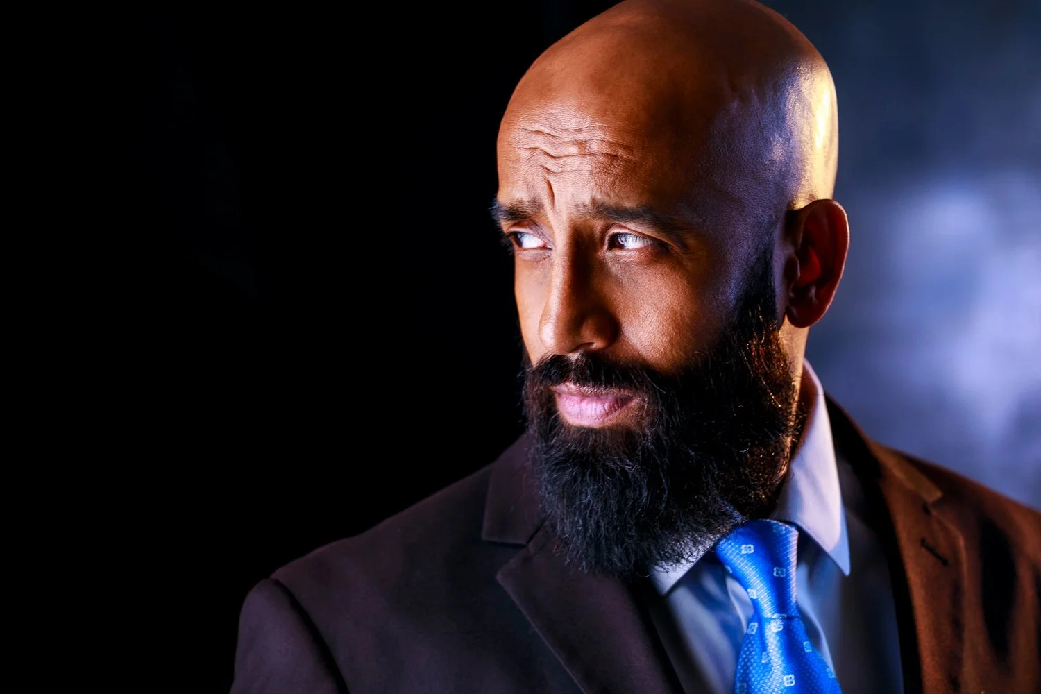 cinematic headshot - DTLA actor Rex. Edgy theatrical headshot. Stasi Photography