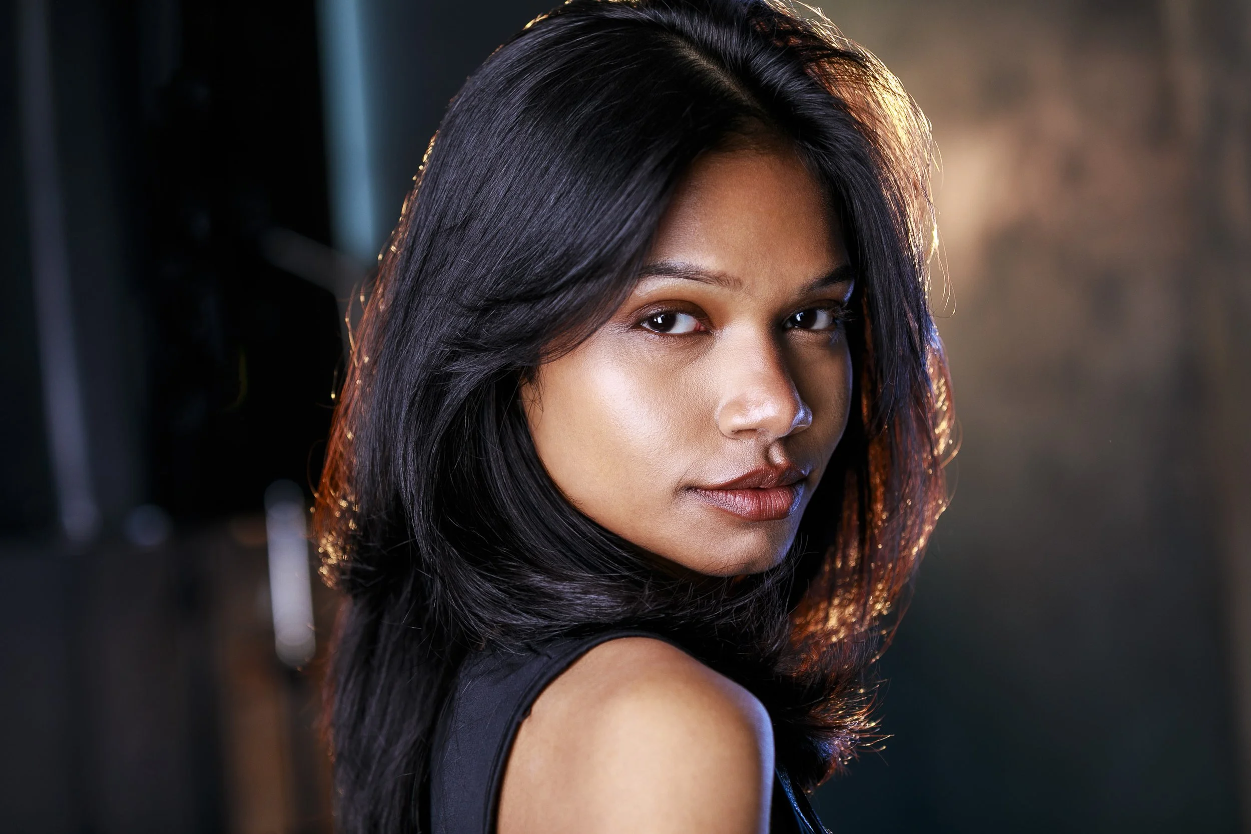 Cinematic actor headshot in dramatic studio lighting by Stasi Photography, Los Angeles.