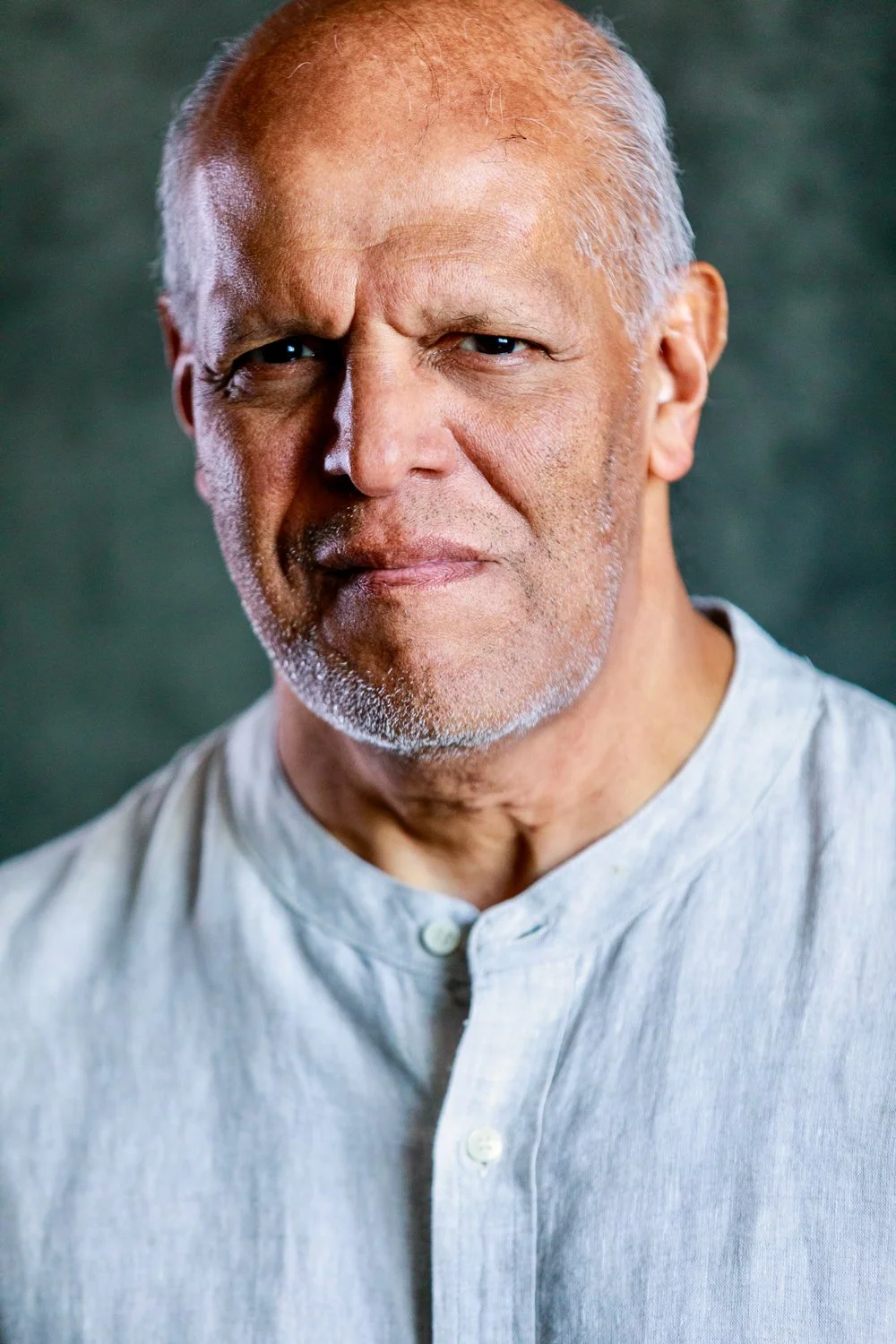 cinematic theatrical acting headshots - Venice actor Javier Padilla. Edgy theatrical headshot.
