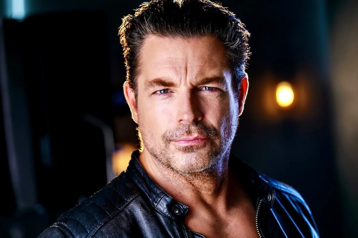Cinematic edgy theatrical headshot - Los Angeles celebrity actor Brennan Elliott