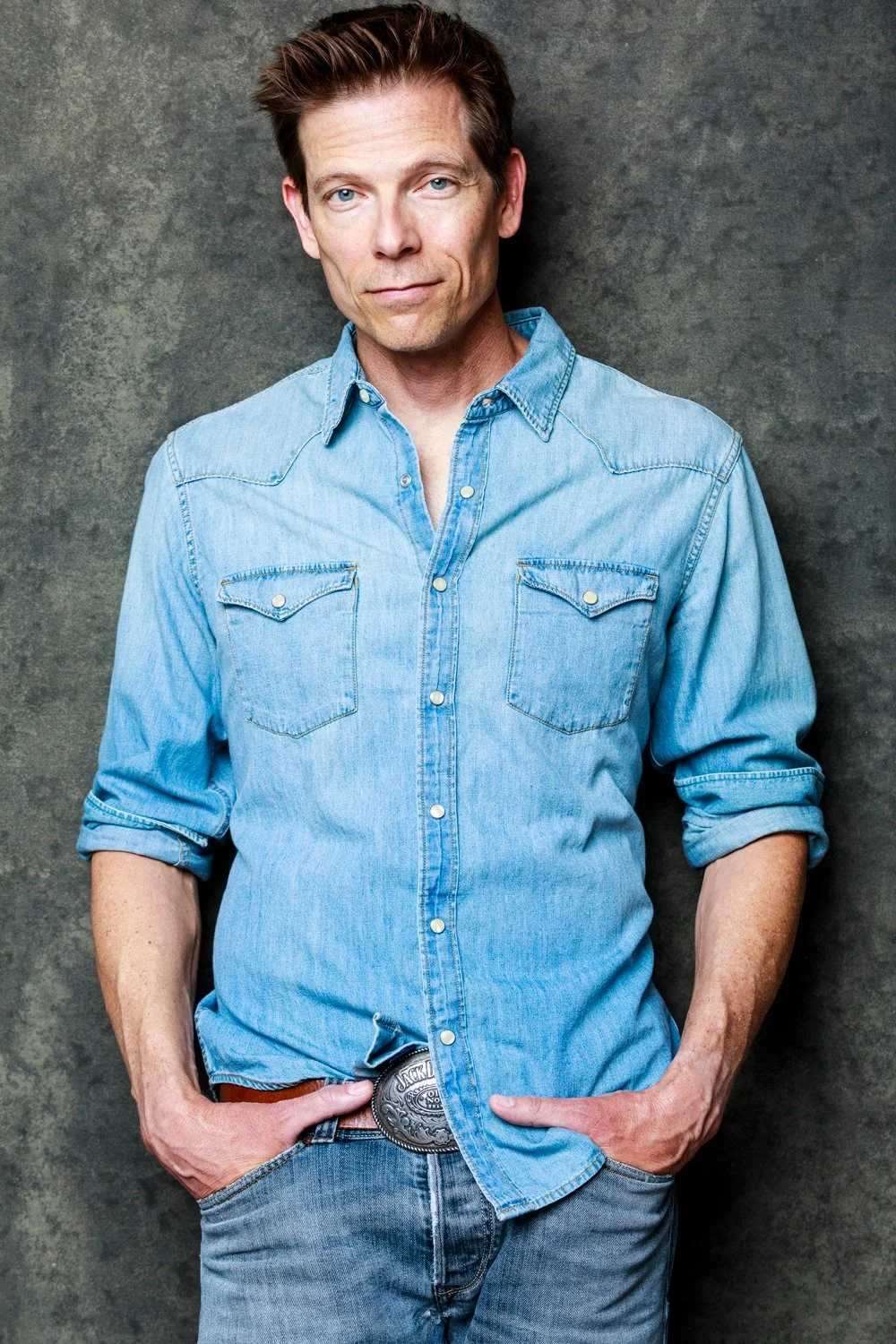 cinematic headshot - Huntington Beach actor Sean Johnson. Edgy theatrical headshot.