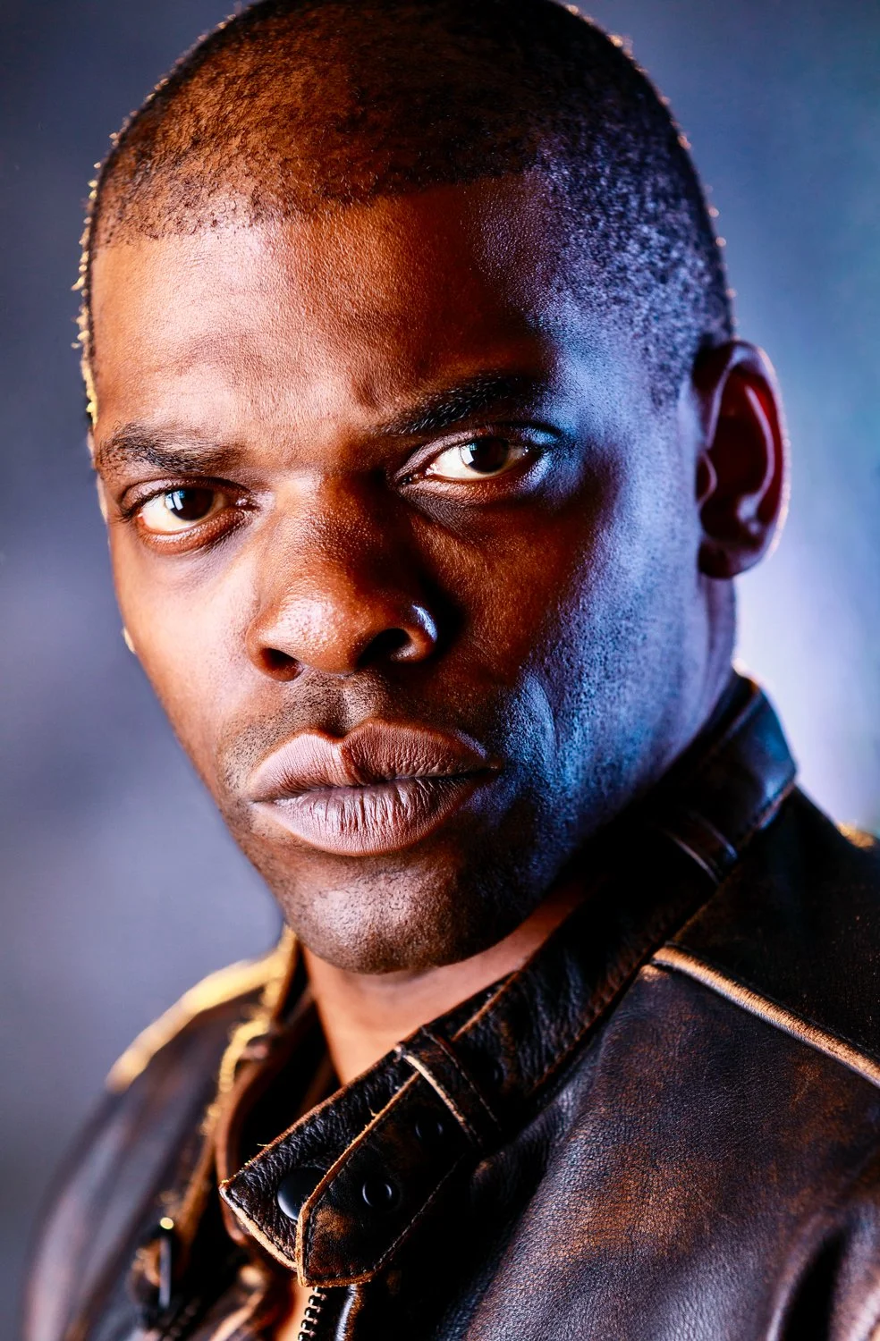 cinematic theatrical actor headshot - Hollywood actor Vaughn Page. Edgy theatrical headshot.