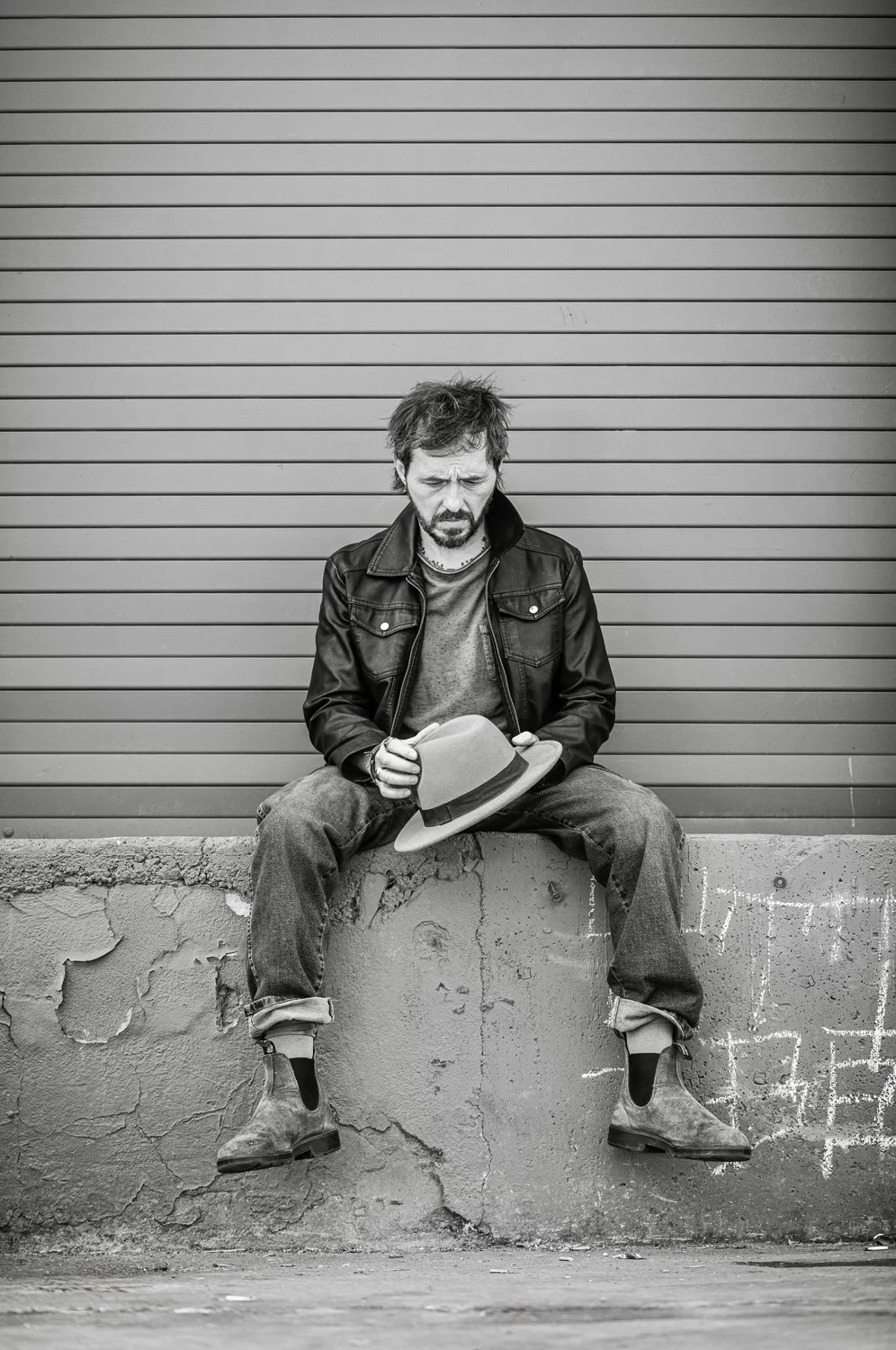 cinematic theatrical actors headshot - Beverly Hills actor Harley Di Nardo. Edgy theatrical headshot.