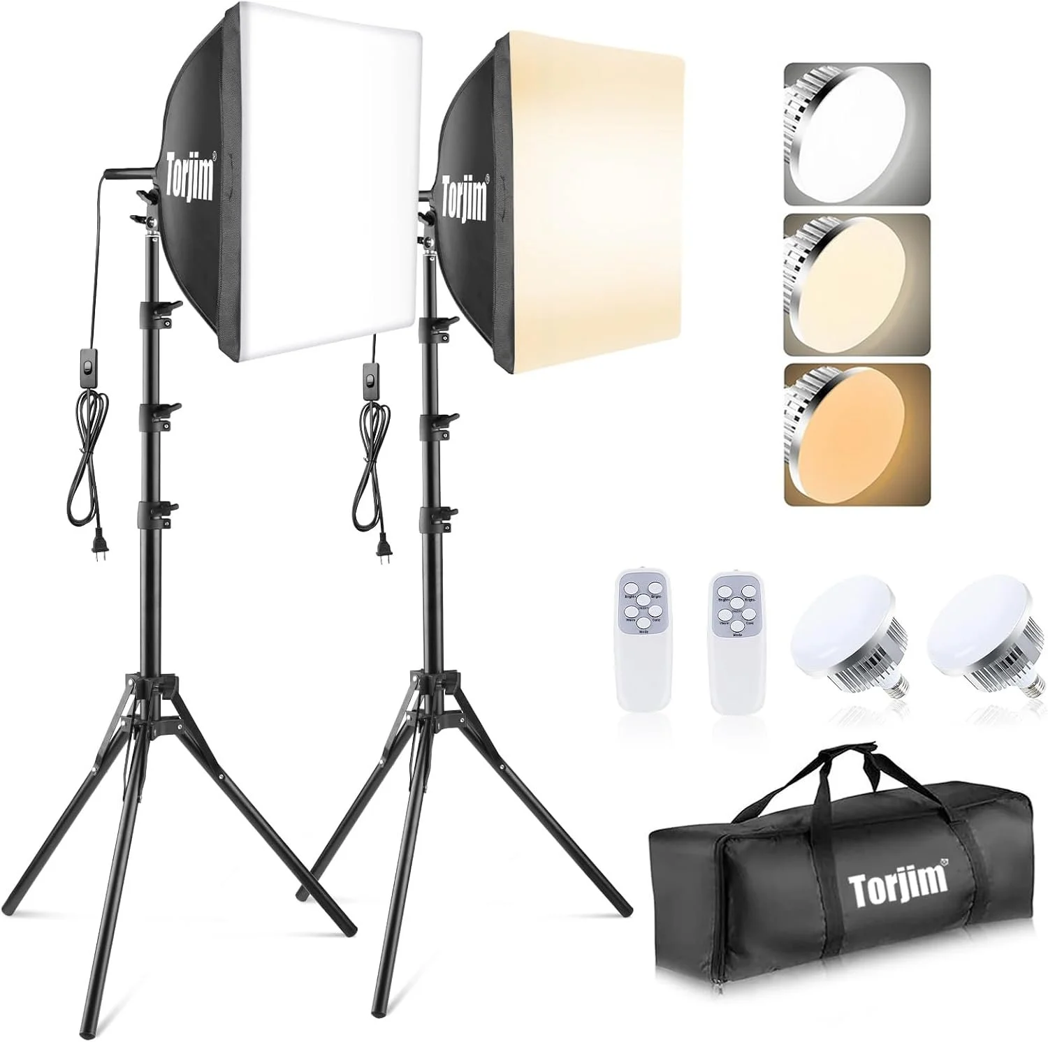 Torjim Softbox Photography Lighting Kit