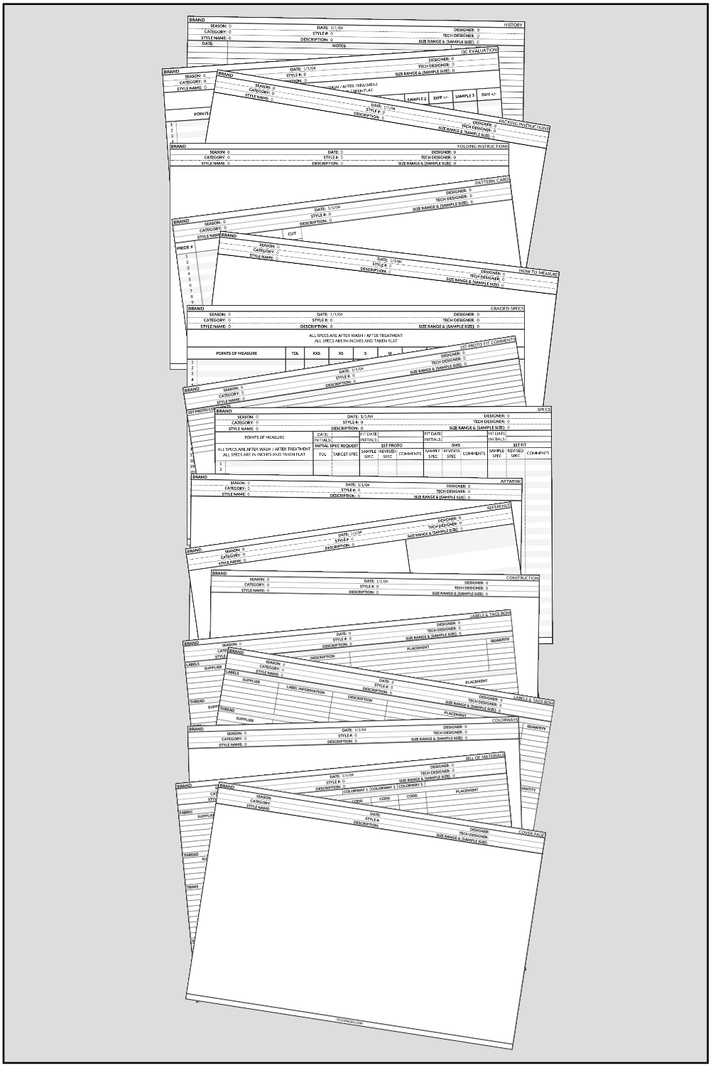 TECH PACK TEMPLATE + FREE HOW TO TECH PACK GUIDE