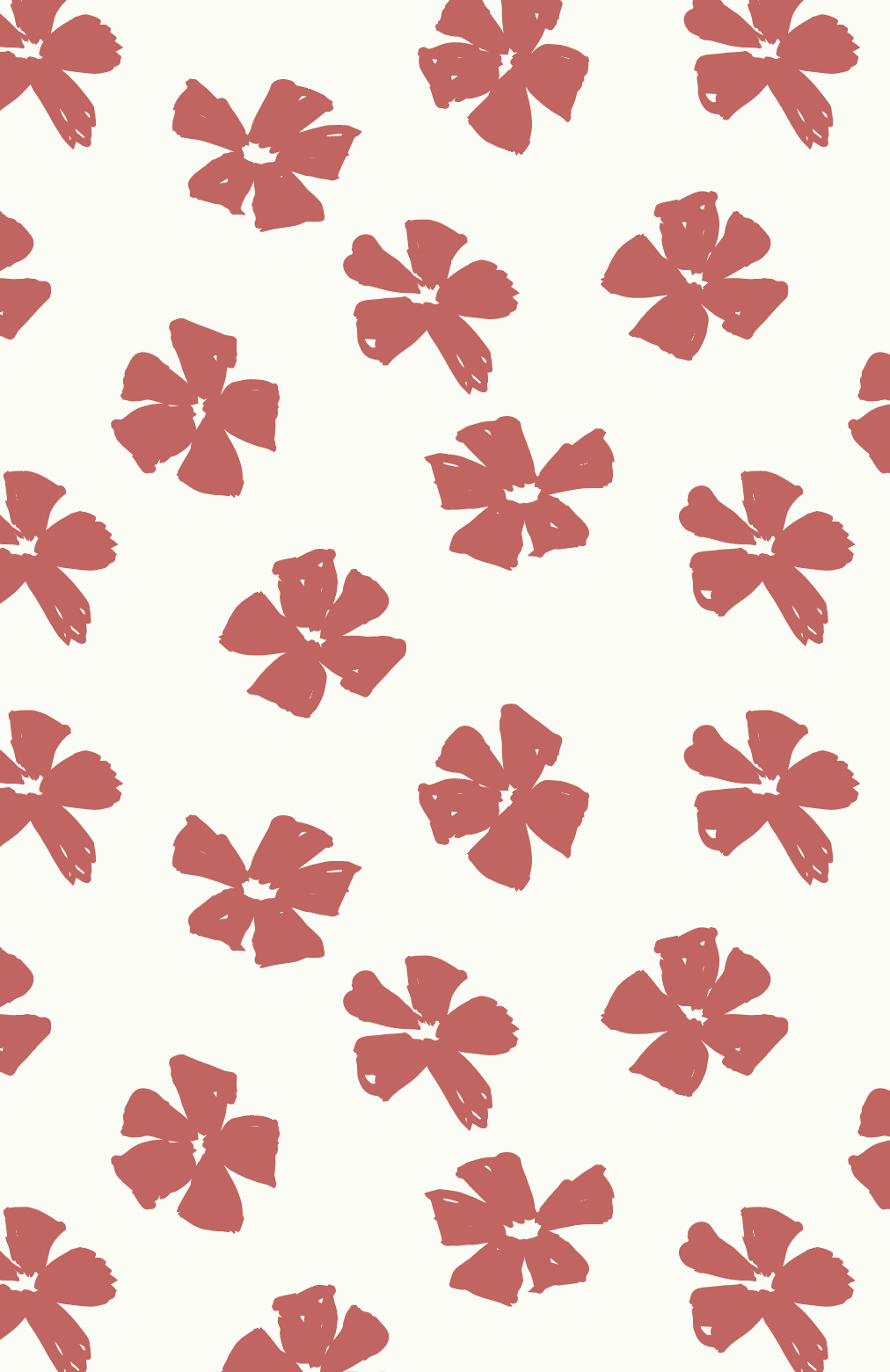 RED DANDELIONS REPEAT PATTERN