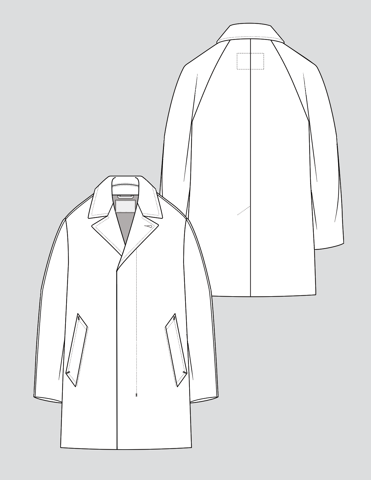 TRENCH FLAT TECHNICAL SKETCH