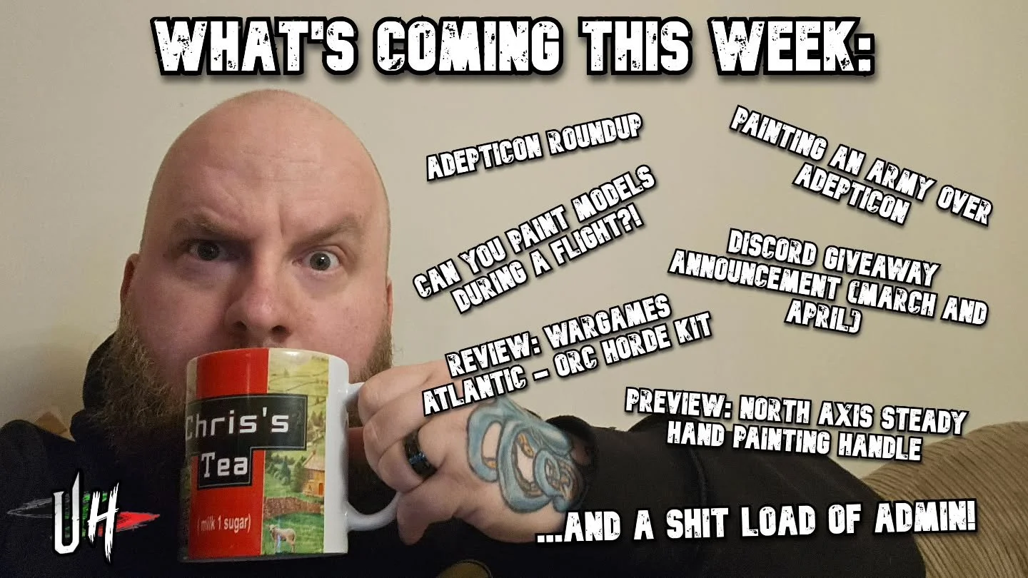 We ready to back in this Unrelenting nonsense?

There's a lot going on during this short week. Coupled with some painting to be done and my Heresy event I'm hosting this Sunday, it's all go go go!

You for sure don't wanna miss out the bits I have to