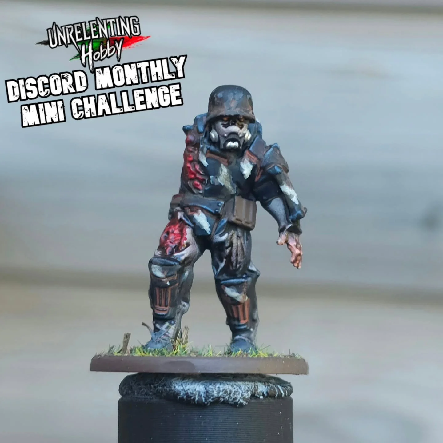 Have a look at these mega Totenkorps (From Warlord Games wonderful Konflict 47). Painted by ten hobbyists and heroes of the Unrelenting Hobby Discord.

Each month, I send out a FREE model to anyone who would like one to paint (while stocks last). We 