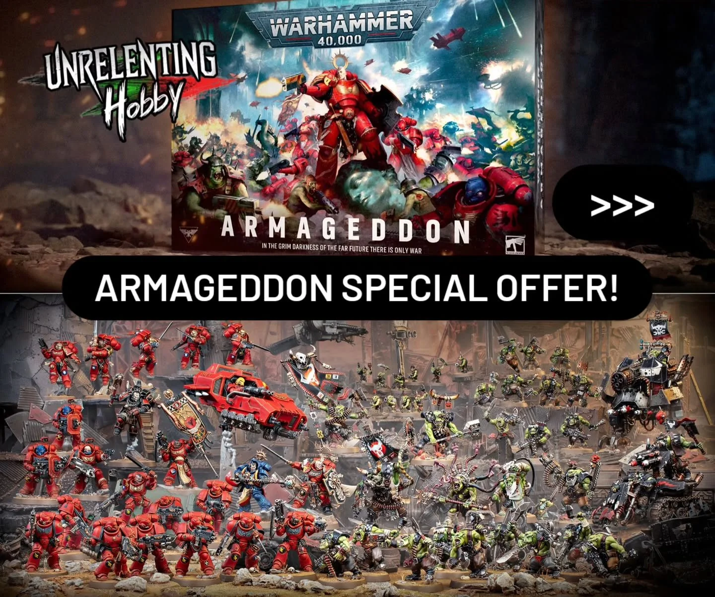 The time is upon us! Let us help get your armies ready for Armageddon so they can hit the table ASAP.

We're prepared to build and paint up your entire box for &pound;850! 61 models including your super sick characters and vehicles for &pound;13 a mo