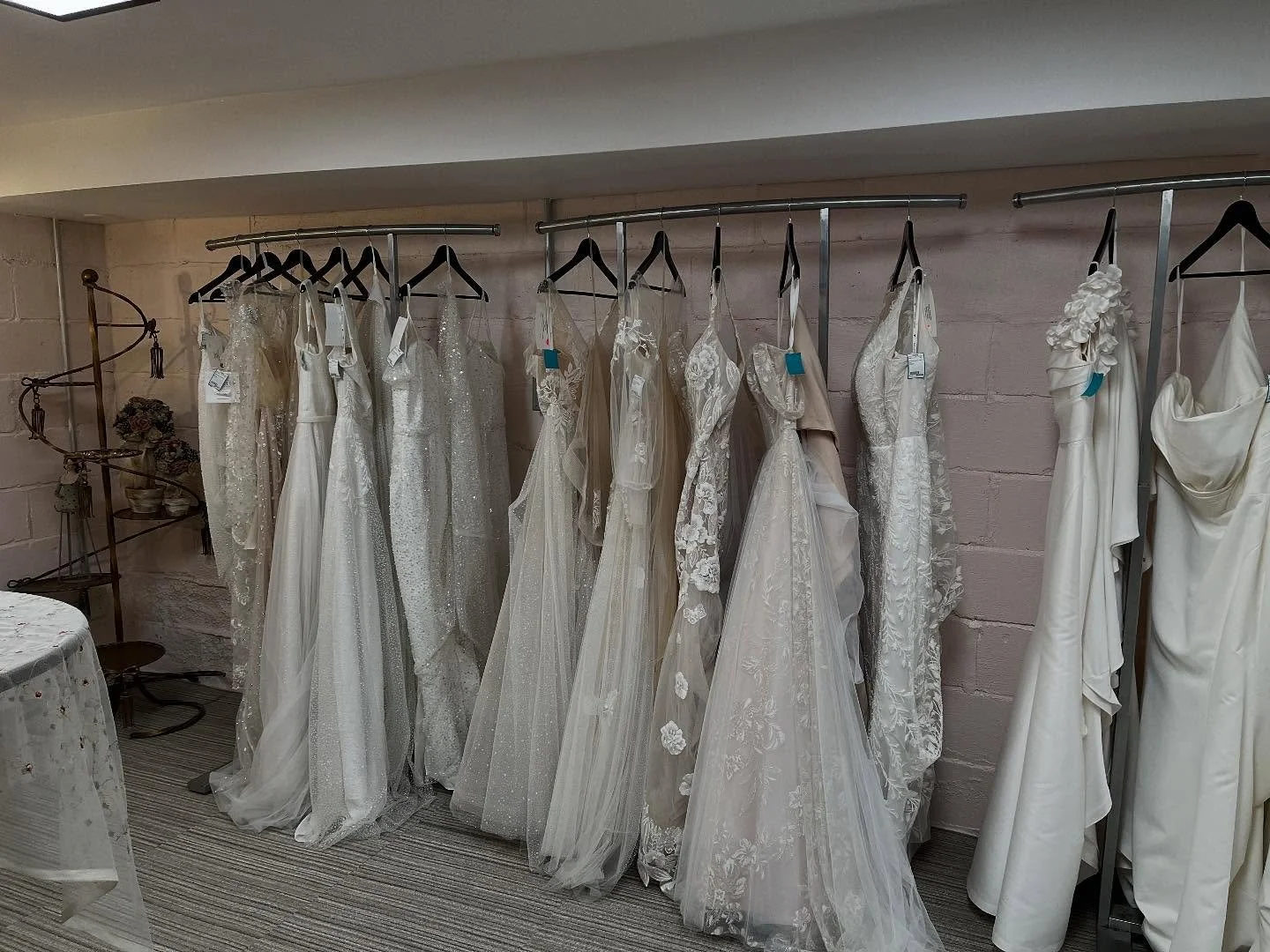 And just like that we have a bridal shop! Soft opening for shoppers and dress drops will be December 3rd 💕 Hours will be Wednesday-Saturday 11-3.