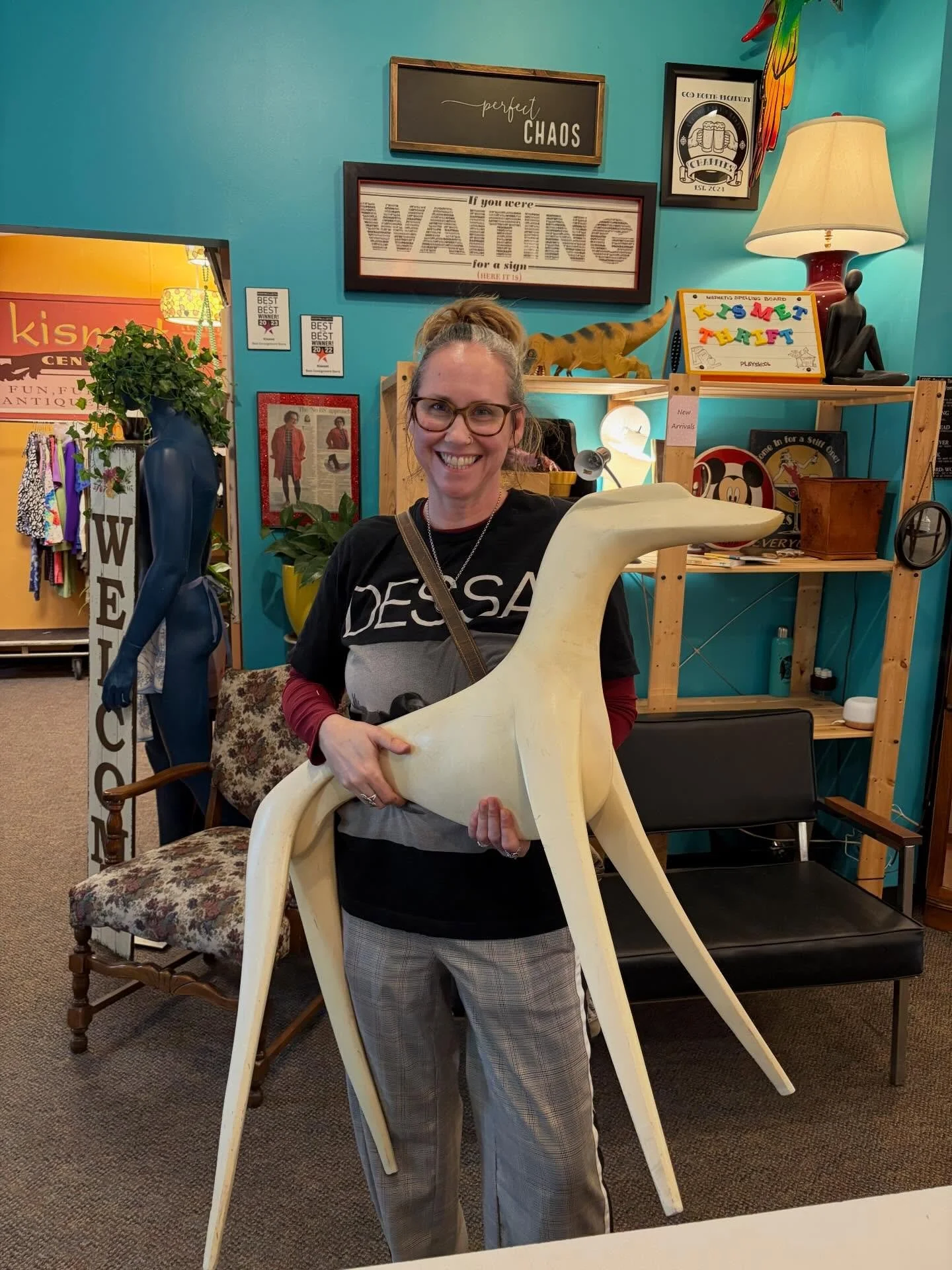 The greyhound has found his forever home &hearts;️