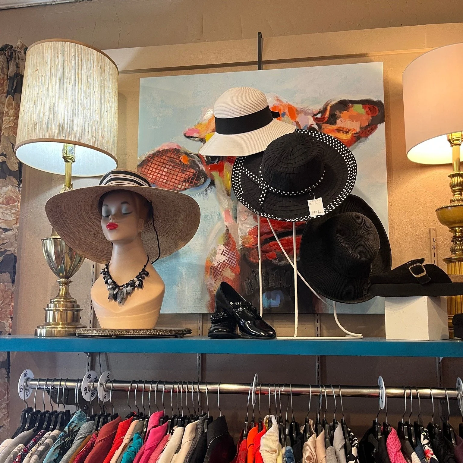 Reminder! tomorrow is our Big F'cking Hat Party! Wear a big hat and receive a $5 coupon to shop. Enjoy mint juleps and homemade cookies as refreshments.