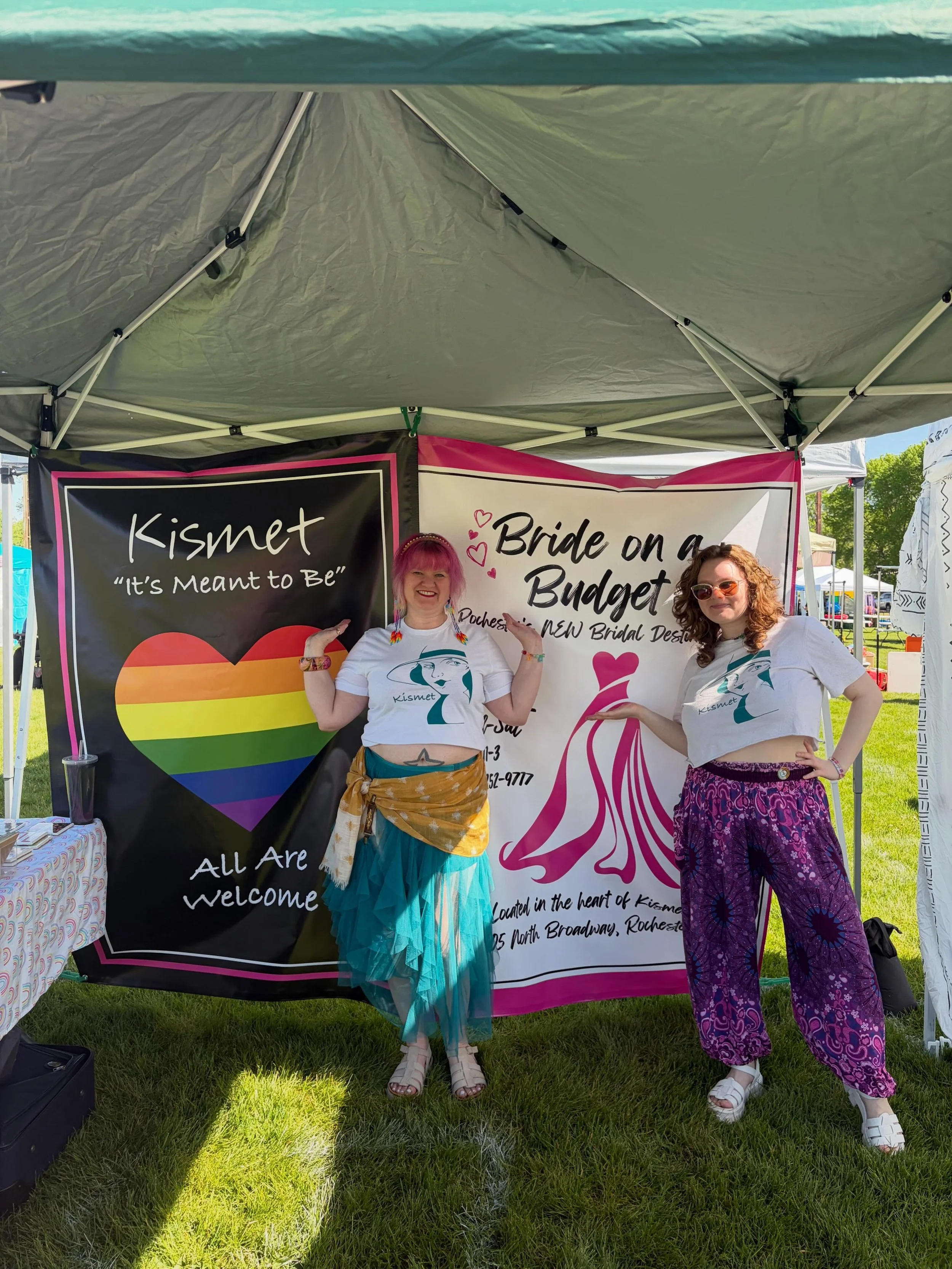 All set up at Pride! 12-5 Soldiers Field Park❤️🧡💚&hearts;️🩵💙🩷