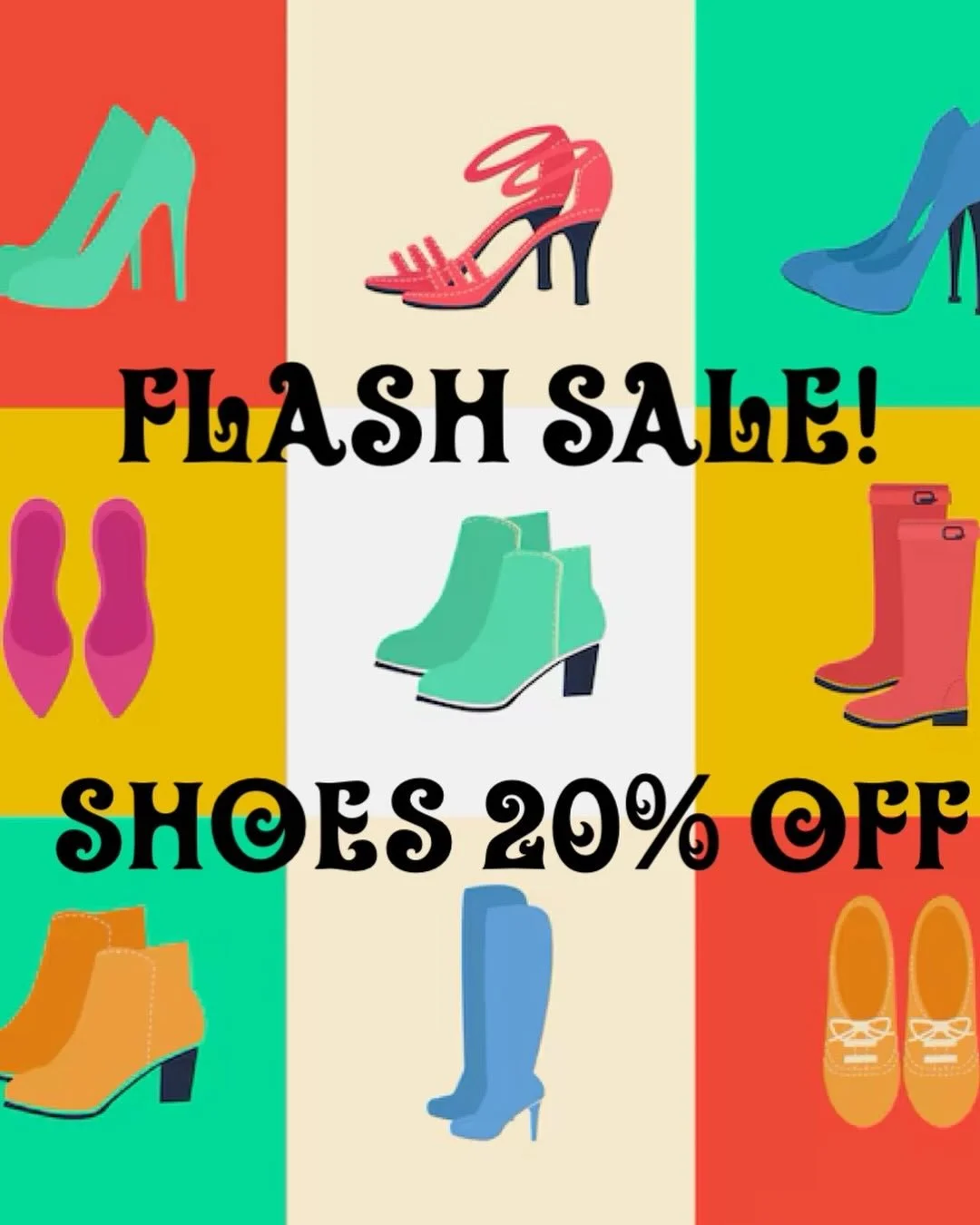 We have a ton of amazing shoes! Flash sale Wednesday &amp; Thursday 😊