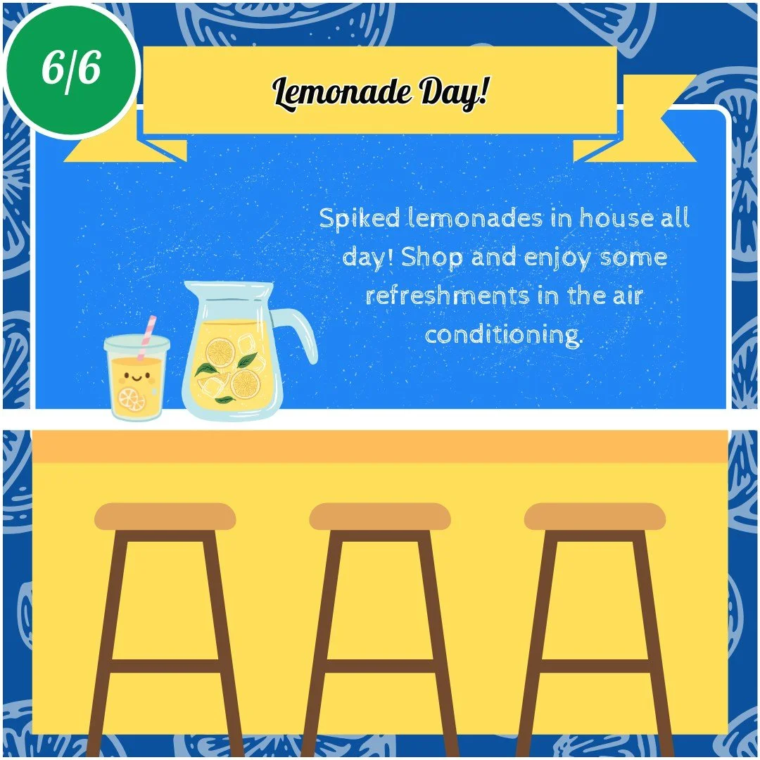 Come join us next Saturday for Lemonade Day!