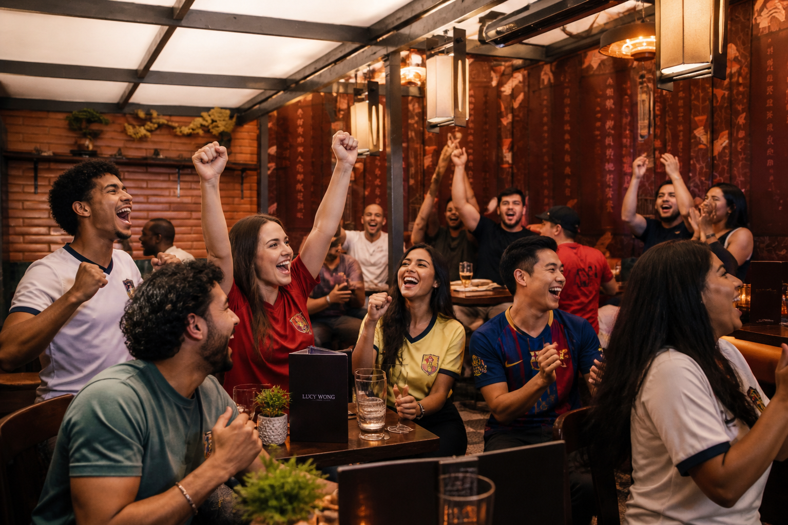 where to watch football in London cocktail bar atmosphere