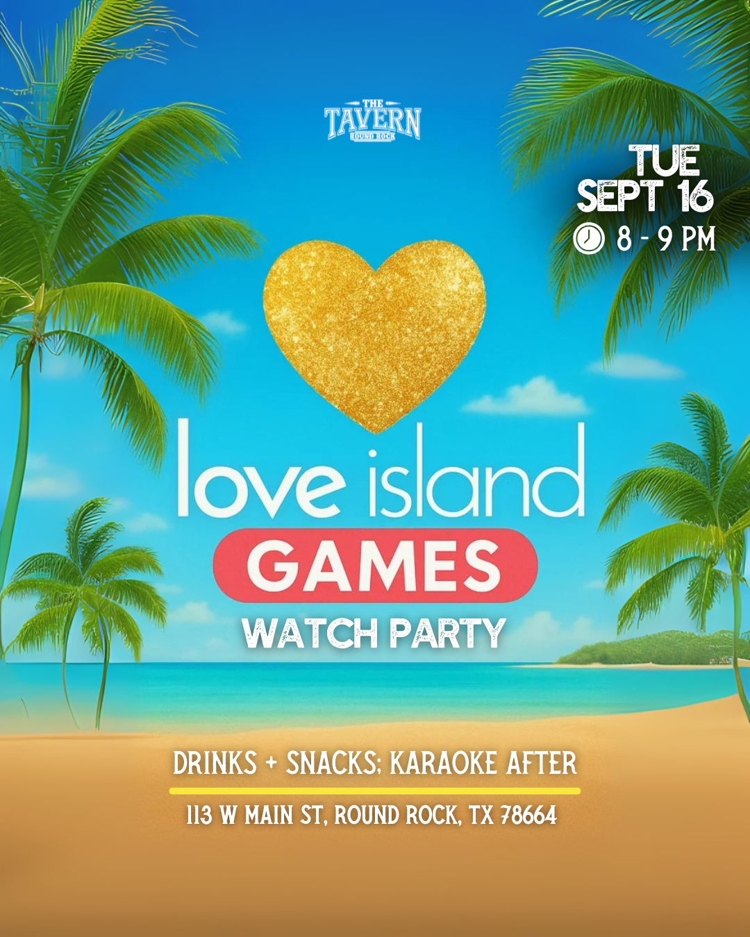 Love Island Games | Watch Party at Round Rock Tavern