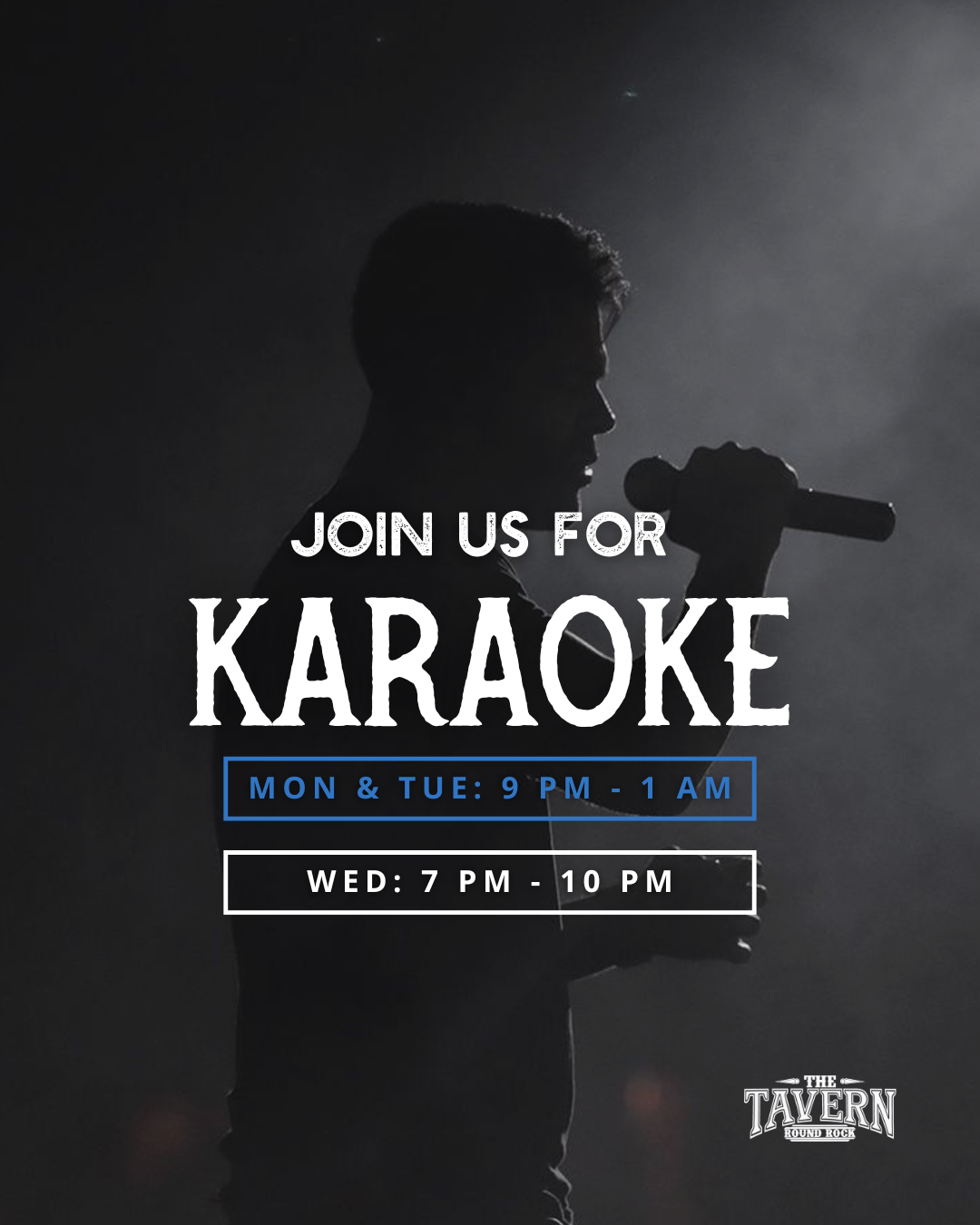 Karaoke Nights at Round Rock Tavern – Every Mon, Tue &amp; Wed 