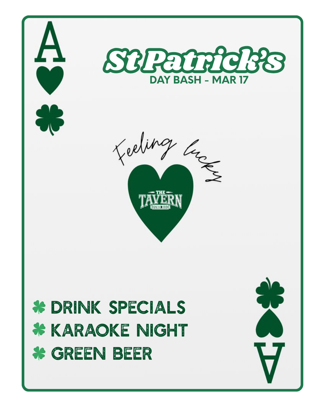 St. Patrick’s Day Karaoke Party at Round Rock Tavern | March 17, 2026