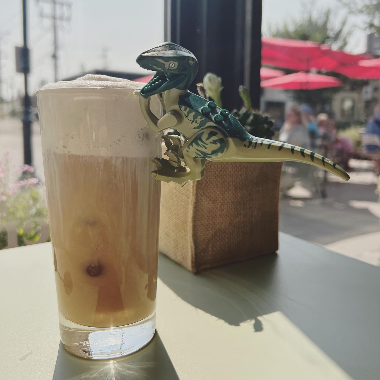 Barry says back off - this iced java is MINE! Good thing we can make another one at the coffee bar. ☕️🙃

If you ask nice next time you&rsquo;re in, I might just make one for you. 😉 (No guarantees this lil&rsquo; wild one won&rsquo;t snag it from yo