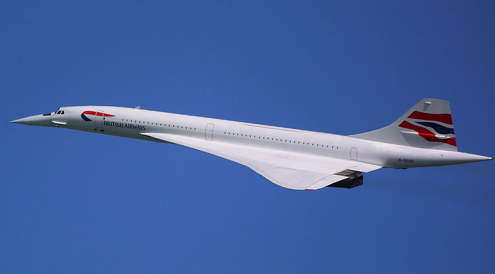 Footage of first British Airways Concorde take-off and landing is