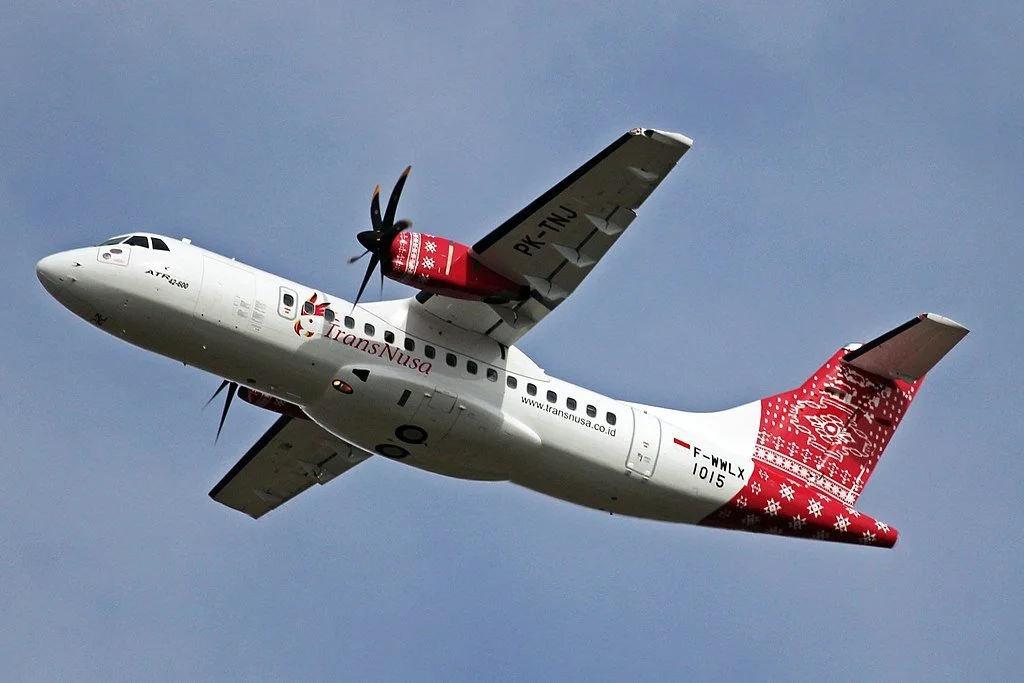  TransNusa has operated various aircraft including this ATR-600. 