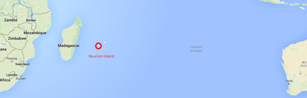  The French island of Reunion. A very remote part of the world. 