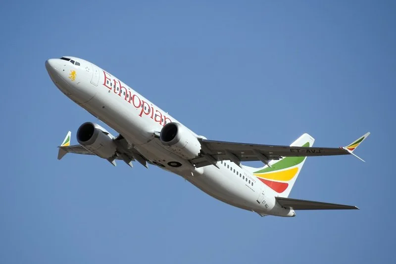  An Ethiopian Airlines Boeing 737 MAX much like the one that crashed on 10 March 2019 finally causing the MAX to eventually be grounded. 