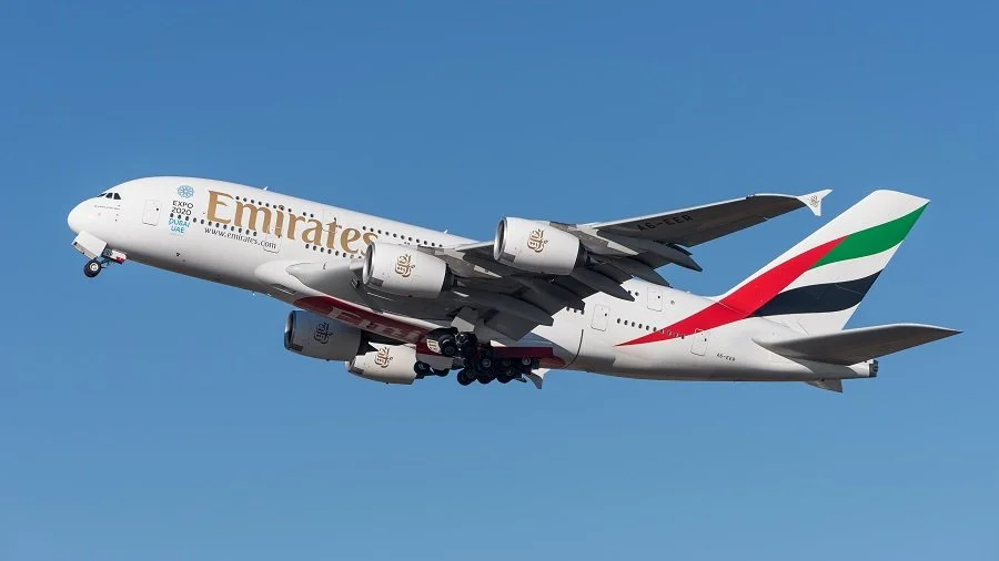  The Emirates Airbus A380 was in a class of its own. 