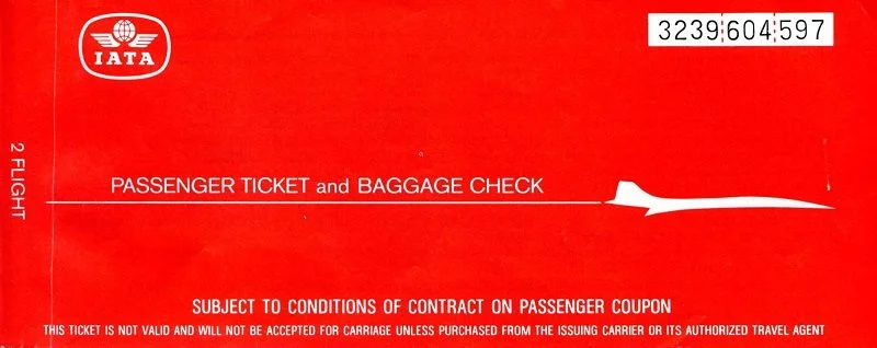  Back when you had to go to an airline office or travel agent to uplift your paper tickets. 