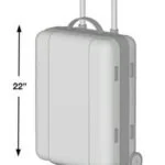  Check with the airline website to ensure you know the cabin bag acceptable dimensions. 