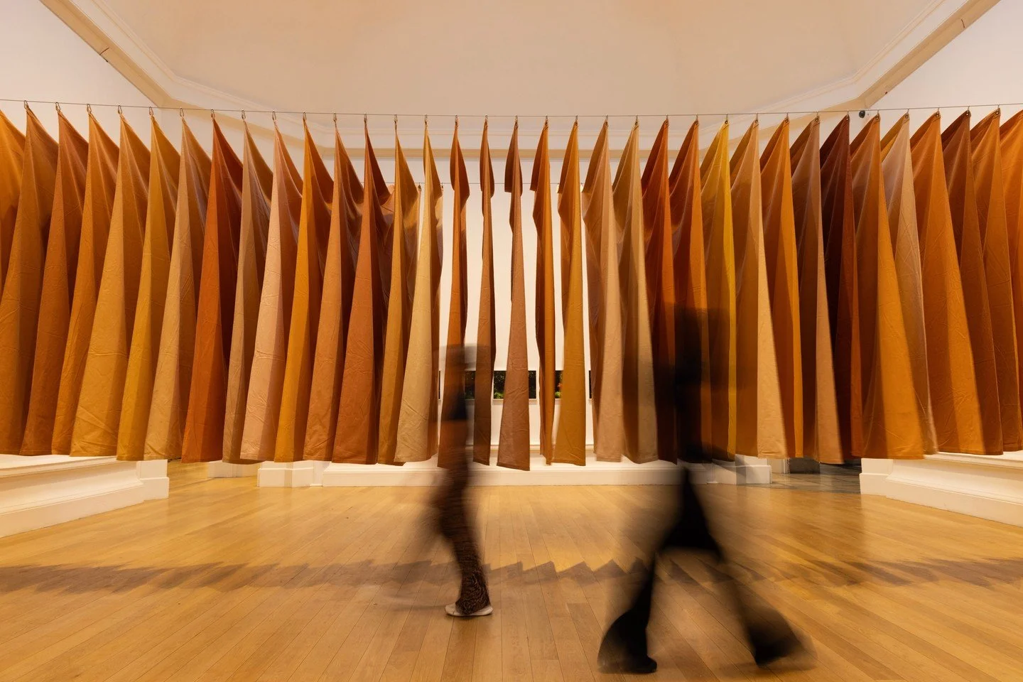 📣 ANNOUNCEMENT: Andy Goldsworthy: Red Flags on view July 2&ndash;30 at the Gateway Pavilion!⁠
⁠
Red Flags (2020) features fifty flags each stained red with earth collected from one of the fifty US states. Timed to coincide with the 250th anniversary