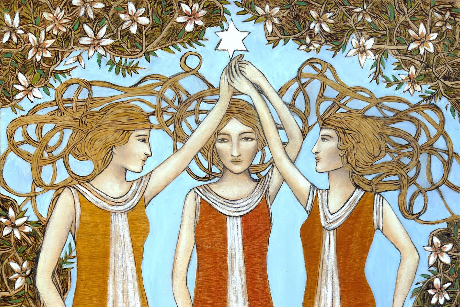 Jessica Leigh Henry, The Graces (detail), 2014