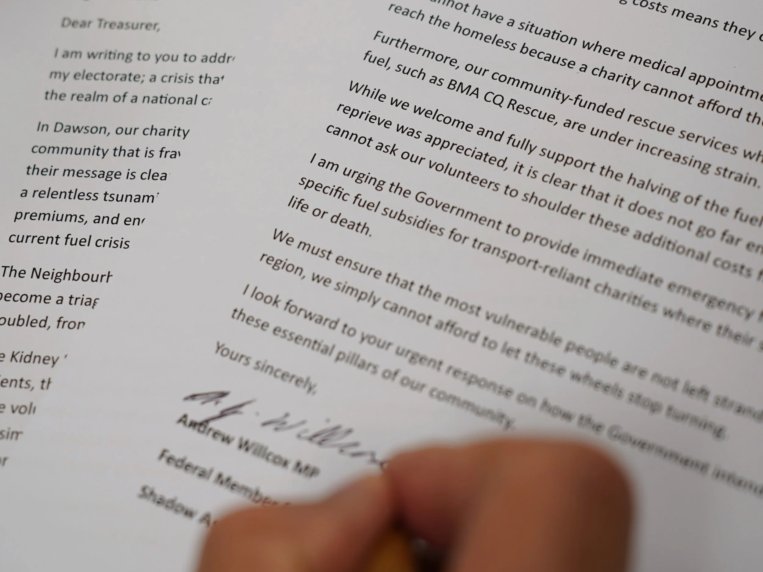 Emergency Fuel Relief Needed as Charities Reach Breaking Point