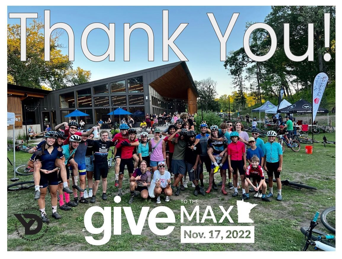 THANK YOU!

Give to the Max Day was fantastic.

Though we fell short of our goals, we learned a TON and we had a LOT of fun.

Thanks to all of those who kept up with us yesterday. We roll hard, fast, and intense. No small feat to stay connected. Grea