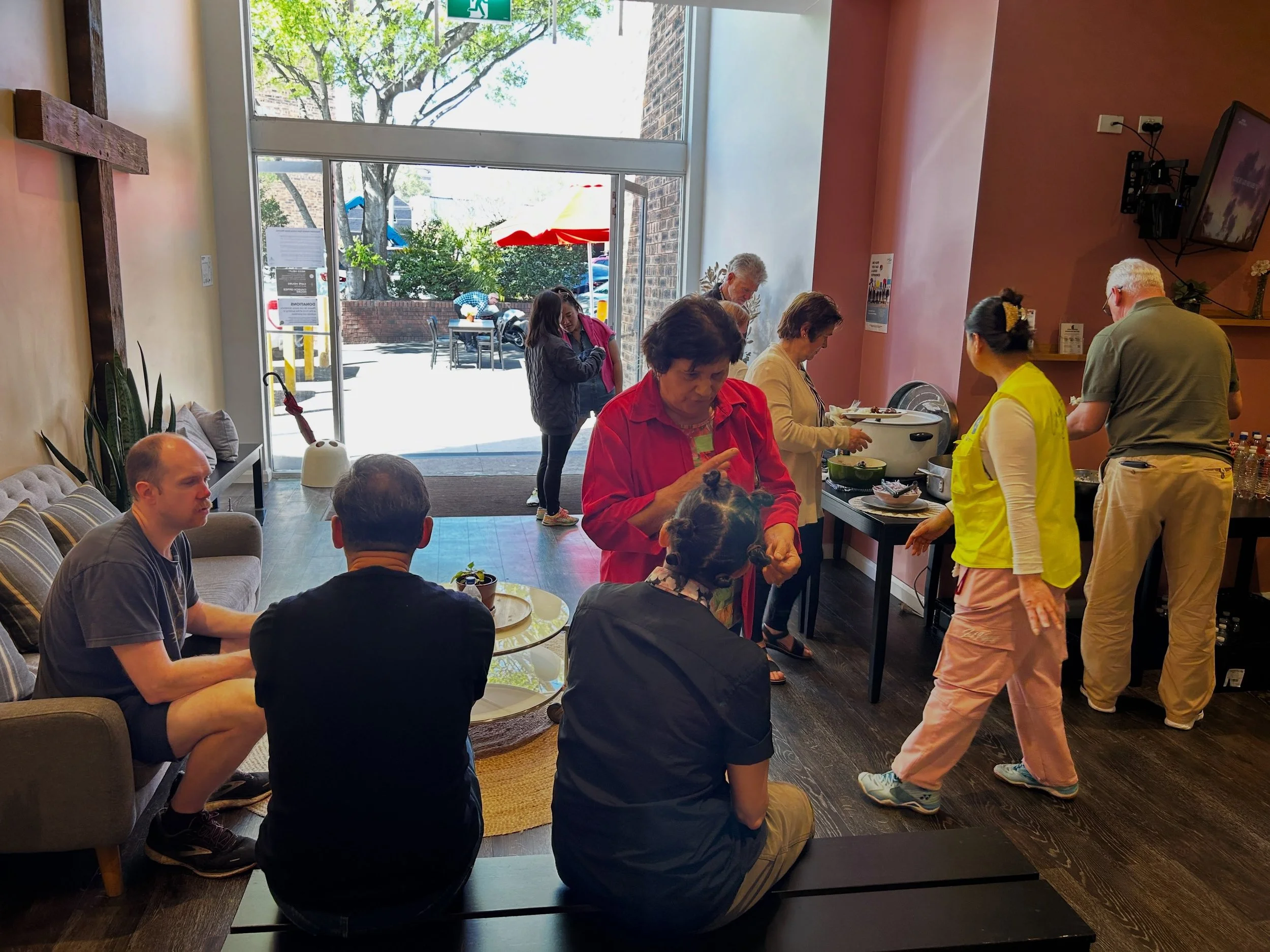 We had a bbq today to mark our last time together &amp; as a big thank you to our volunteers. We were celebrating our run of having a Free Food Pantry for 6 years. It was great to be able to have a delicious meal together &amp; just talk. It was also