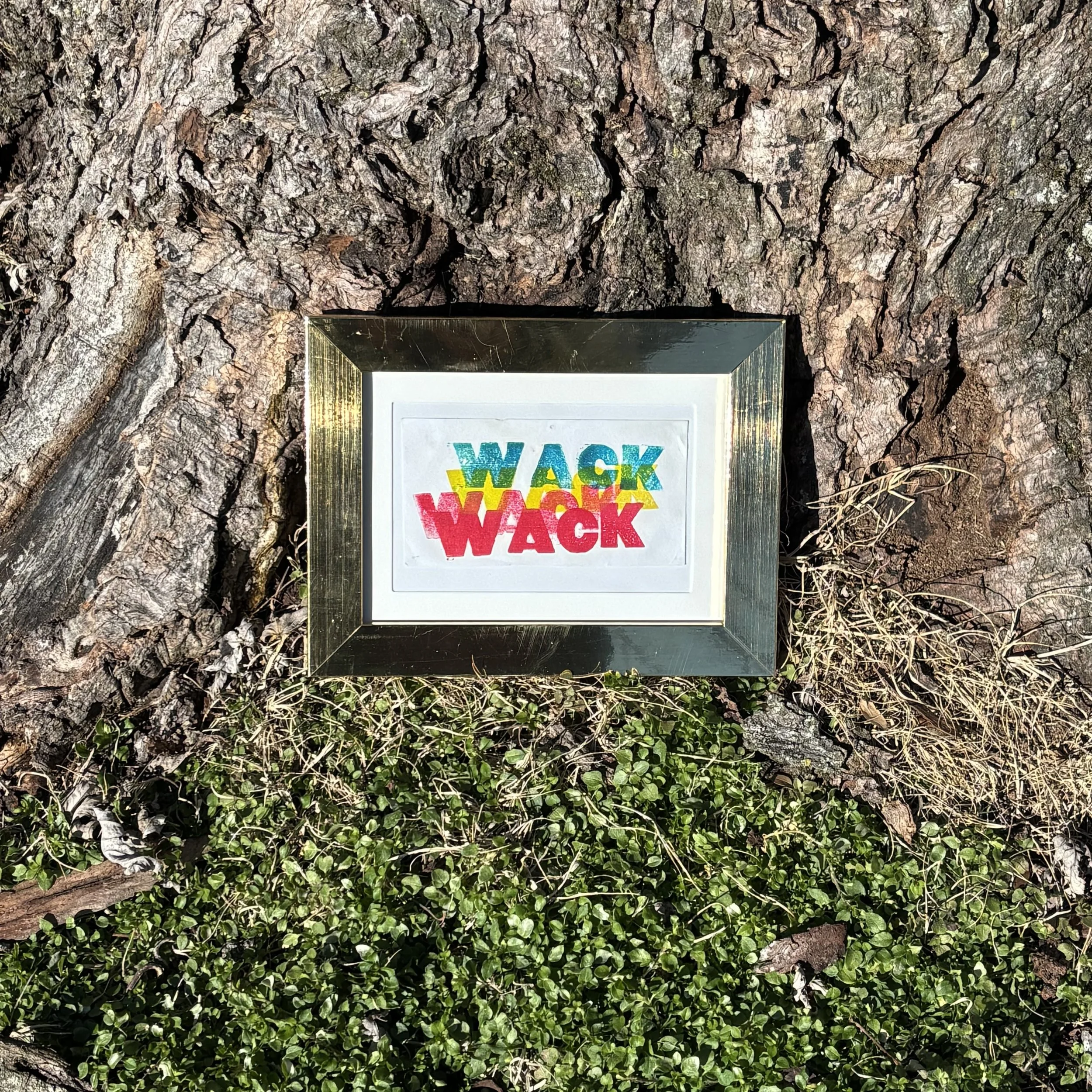Wack Letterpress Art Print