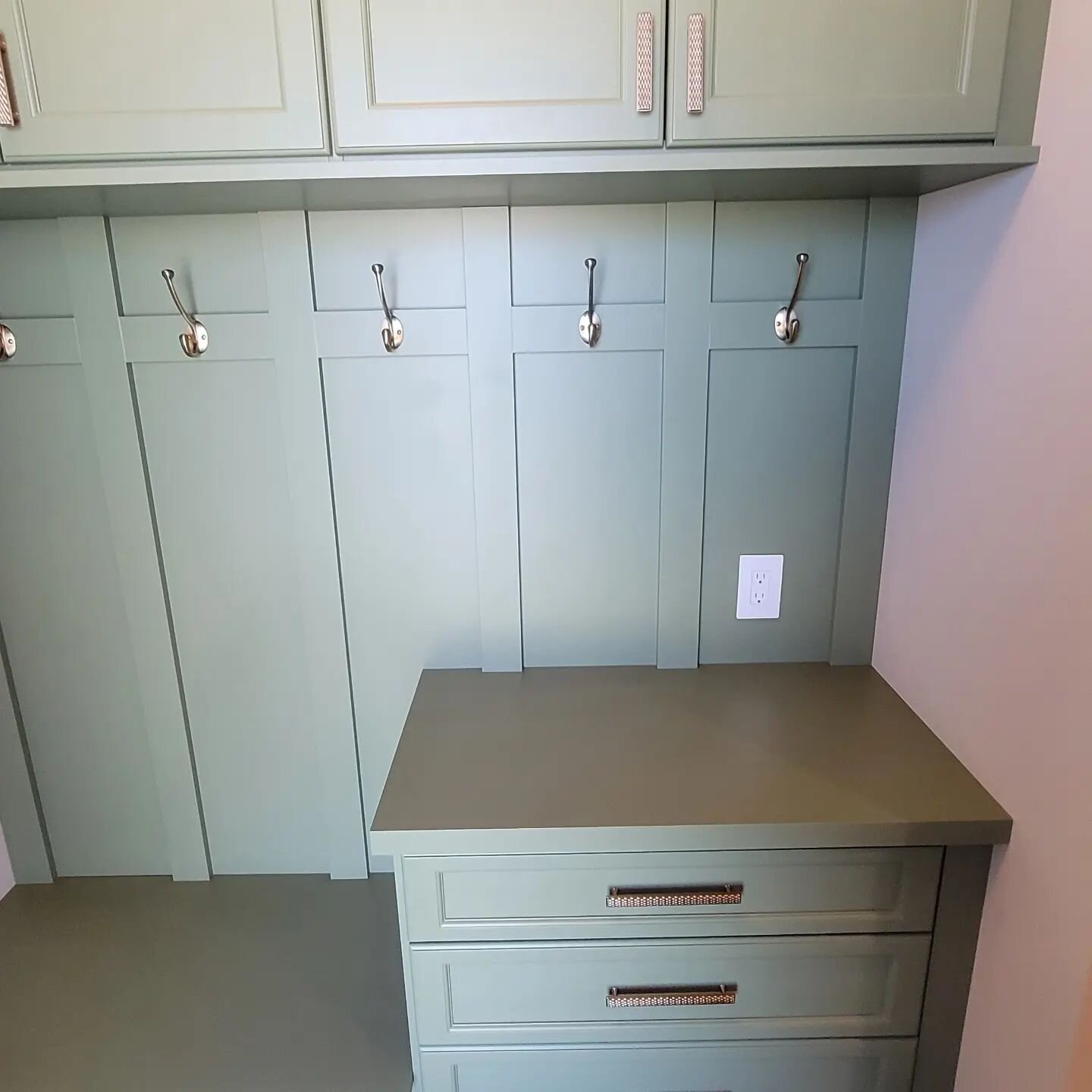 One of this week's completed projects, was just a quickie. This is actually a follow-up repair for a local cabinet maker whose customer needed a few spots fixed up where nail holes and patchwork was done. The color was slightly off and their customer