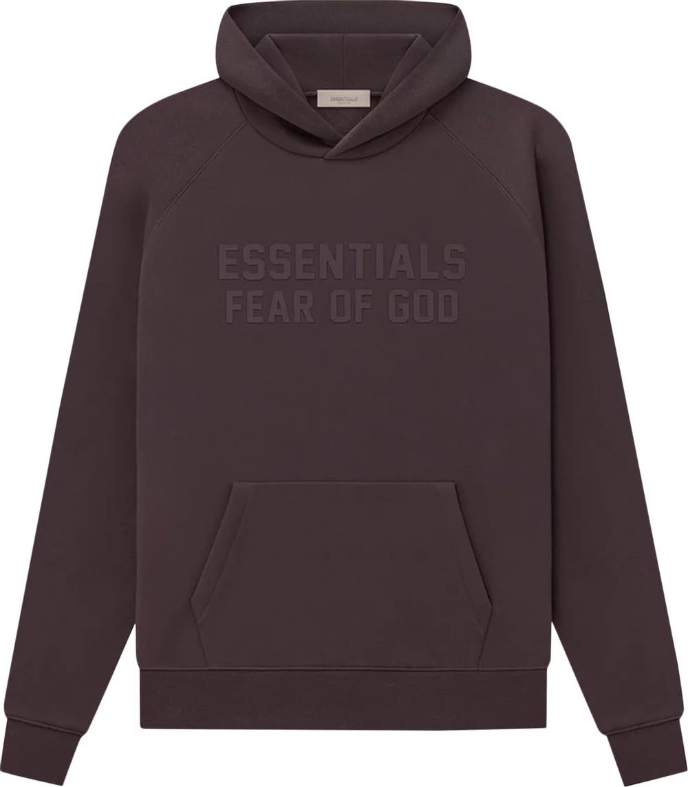 Fear of God Essentials Hoodie Color Dark Oatmeal Limo Black Size S/M/L/XL