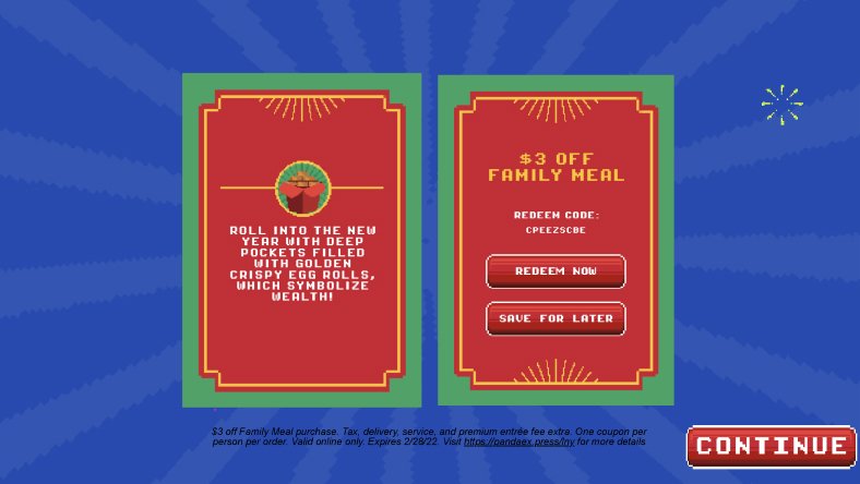 Play The Panda Express 'Good Fortune Arcade' Game To Unlock Exclusive Online  Deals - Chew Boom