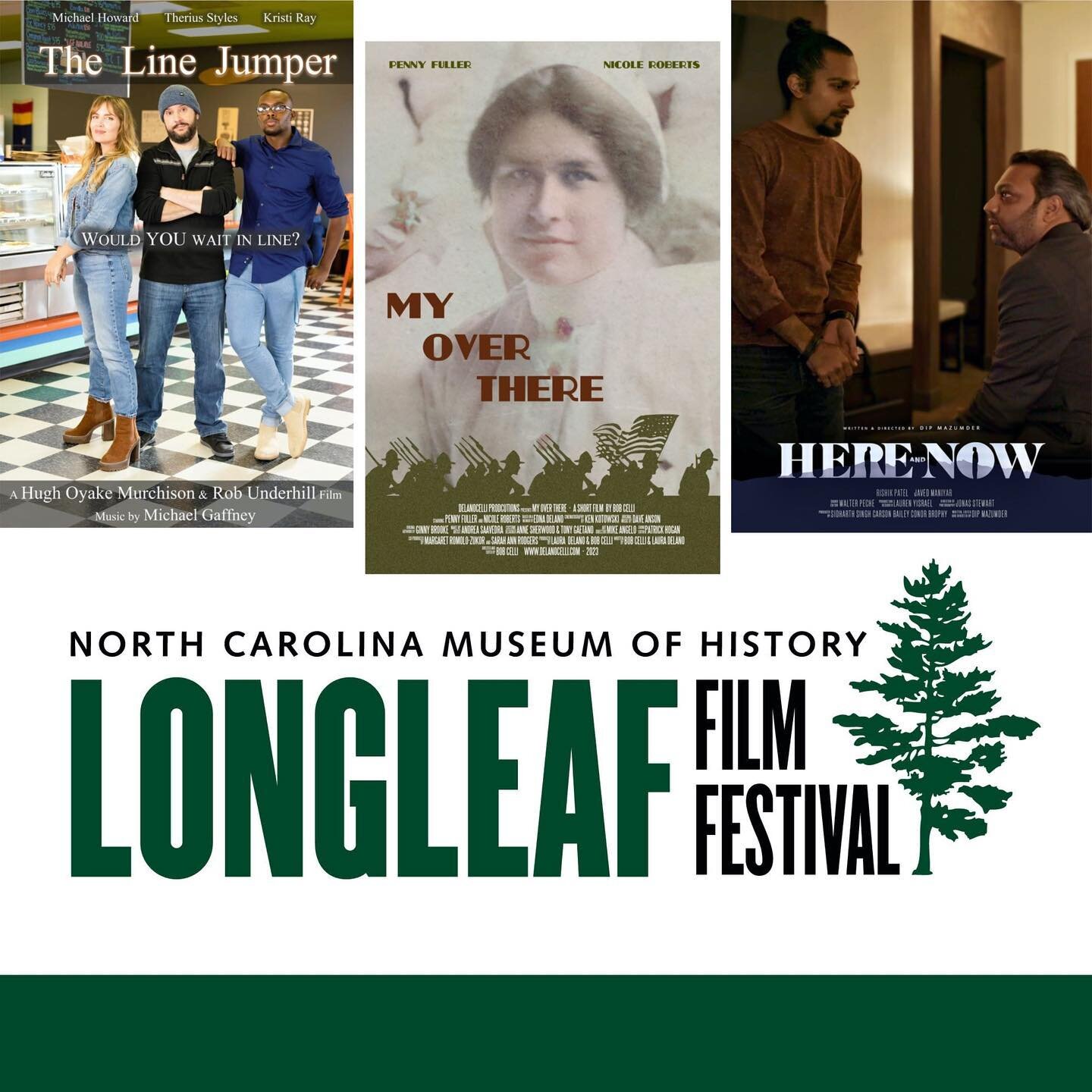 The cast and crew of OH CRAPPY DAY will be well represented at the @longleaffilmfestival, which opens this Friday, May 12, at the North Carolina Museum of History.

Two of our actors have new films screening at the festival. Michael Howard stars in T