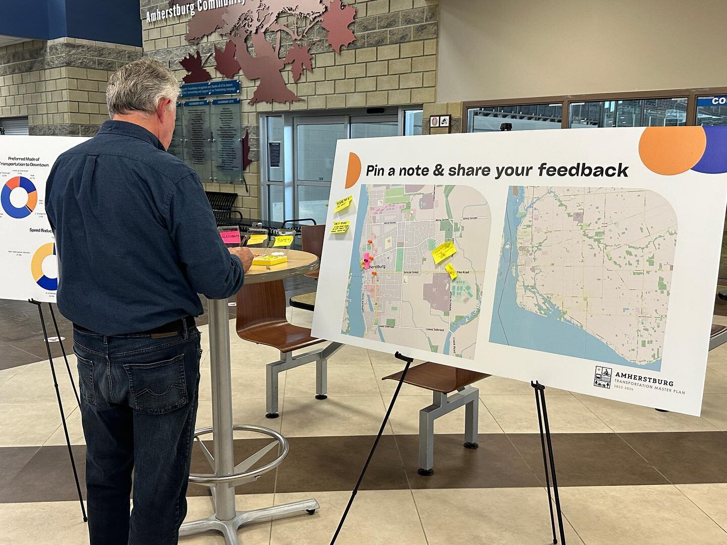 It was nice to attend our Transportation Master Plan Public Open House this evening at the Libro Centre. 

The Town is in the process of updating its plan which will establish a transportation system that better serves residents, employers, employees