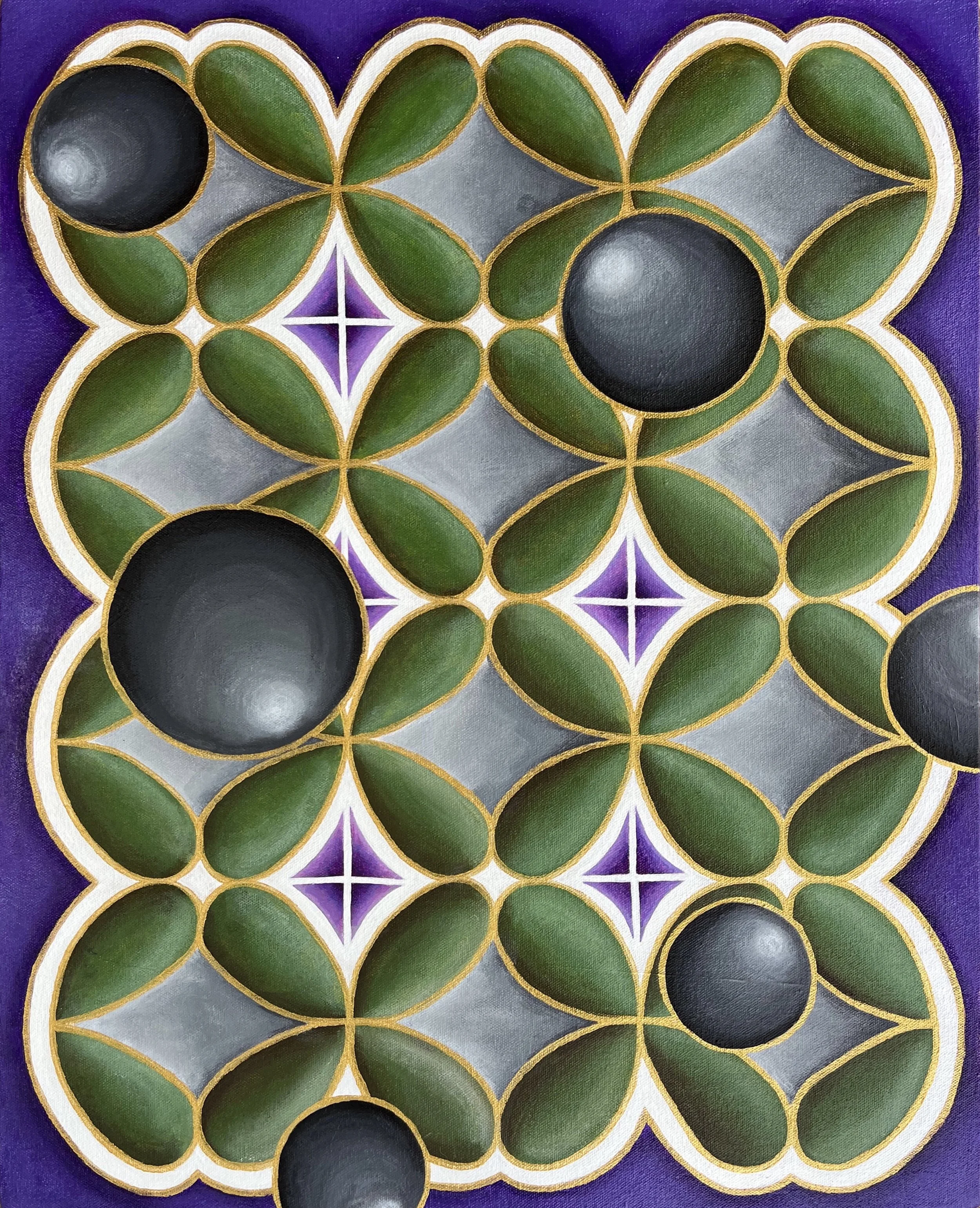 "Unsure," Acrylic on canvas, 2023