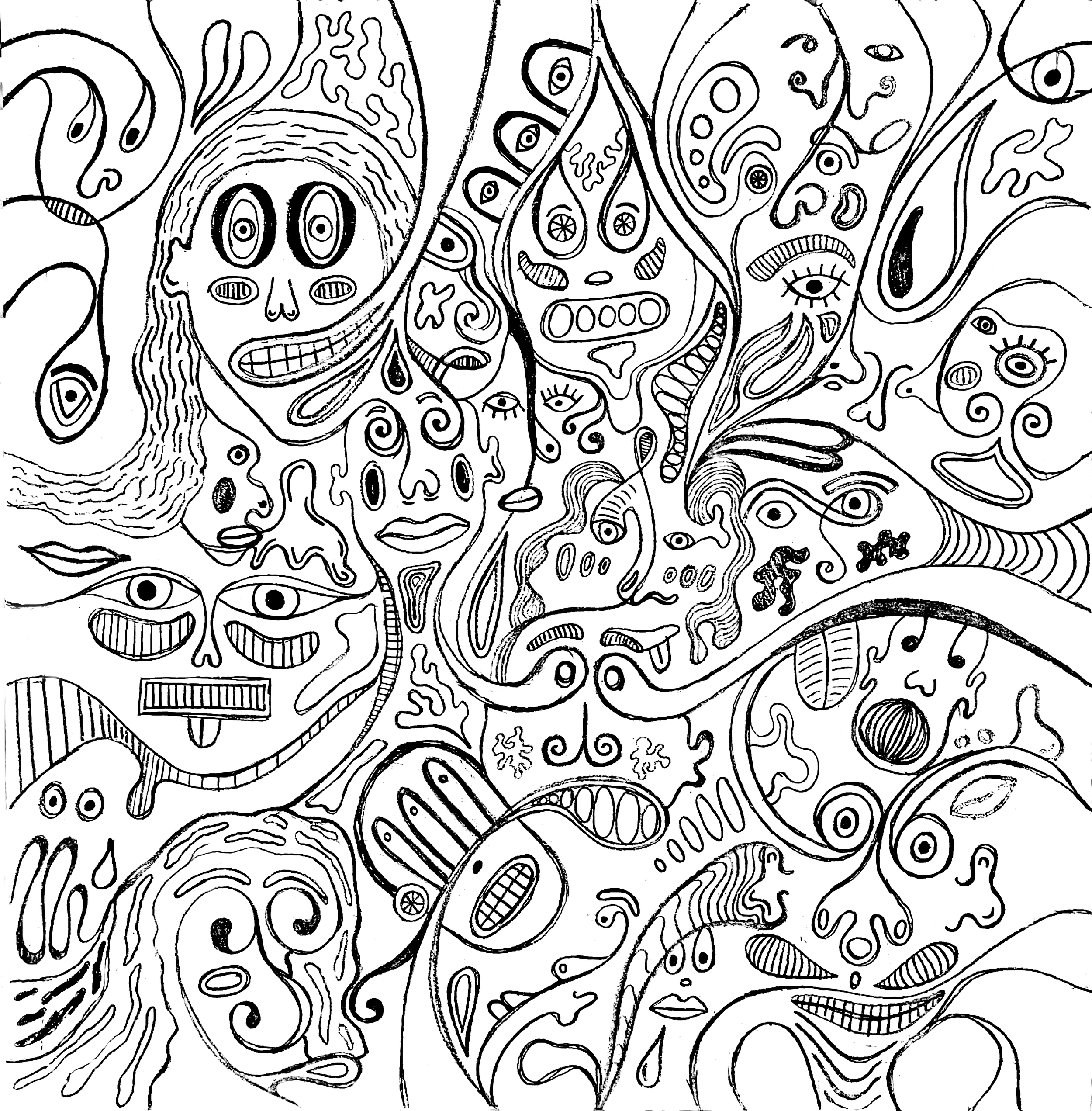 "Identity Gap," Screenprint, 2022